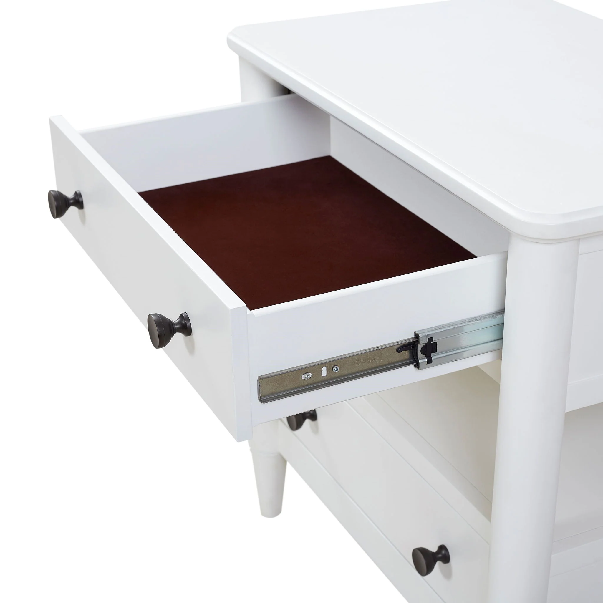 Open Nightstand With 2 Drawers - Image 5