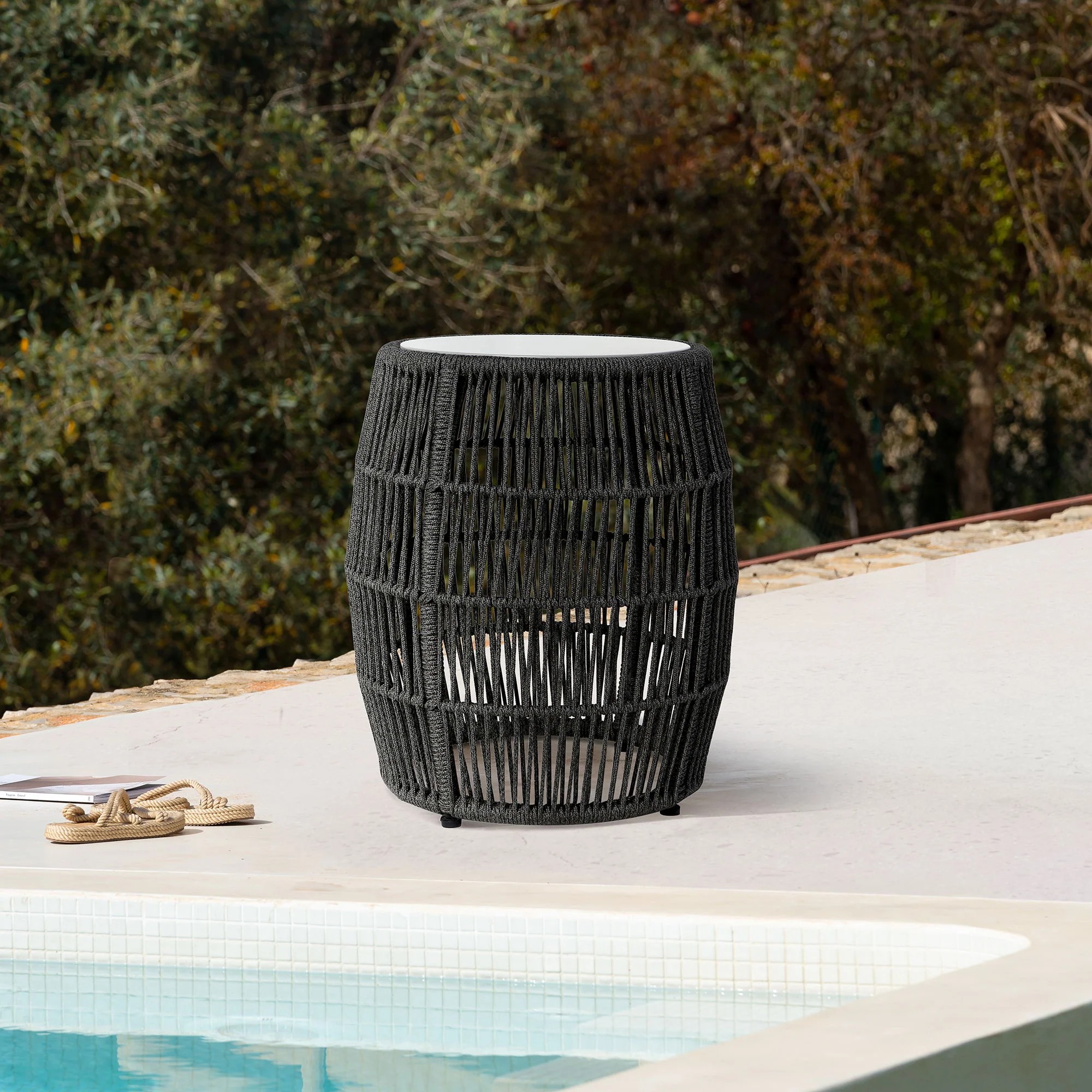 Opus - Indoor Outdoor Garden Stool End Table - Image 8