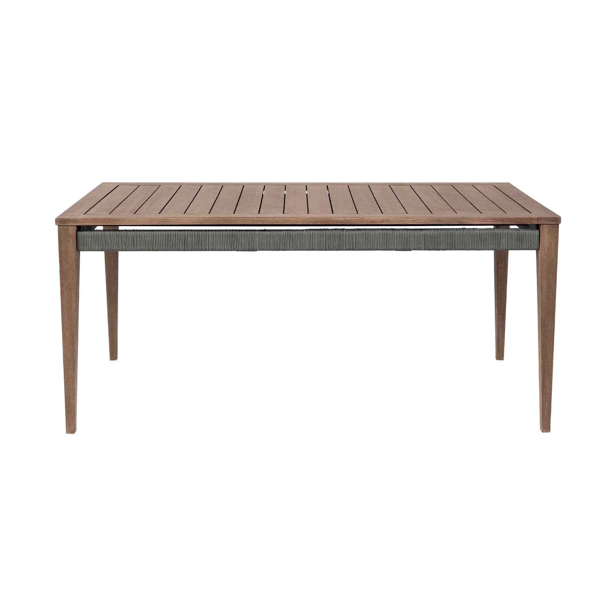 Orbit - 5 Piece Outdoor Patio Dining Set - Weathered Eucalyptus / Taupe - Image 2