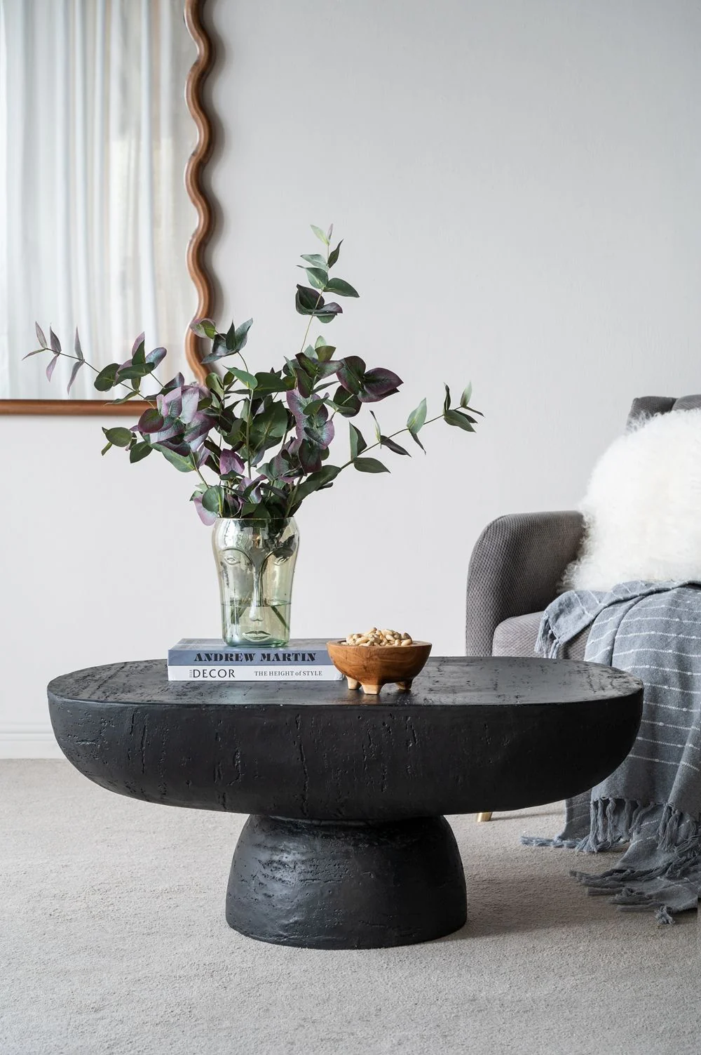 Organic Design Oval Coffee Table - Image 2