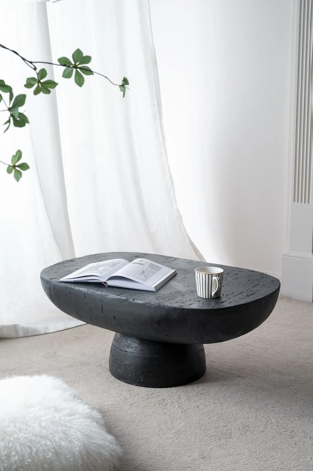 Organic Design Oval Coffee Table - Image 9