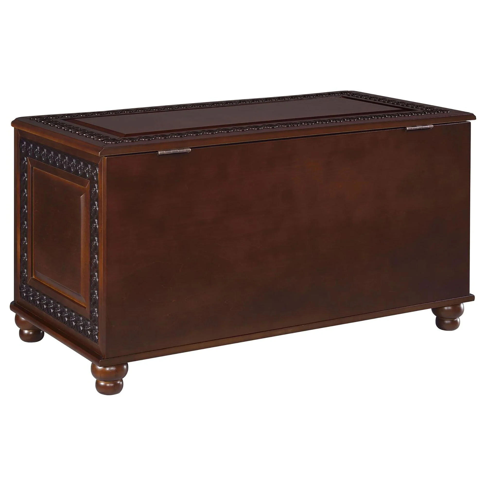 Ornate - Deep Flip Open Storage Cedar Chest With Cedar Lining - Brown - Image 7