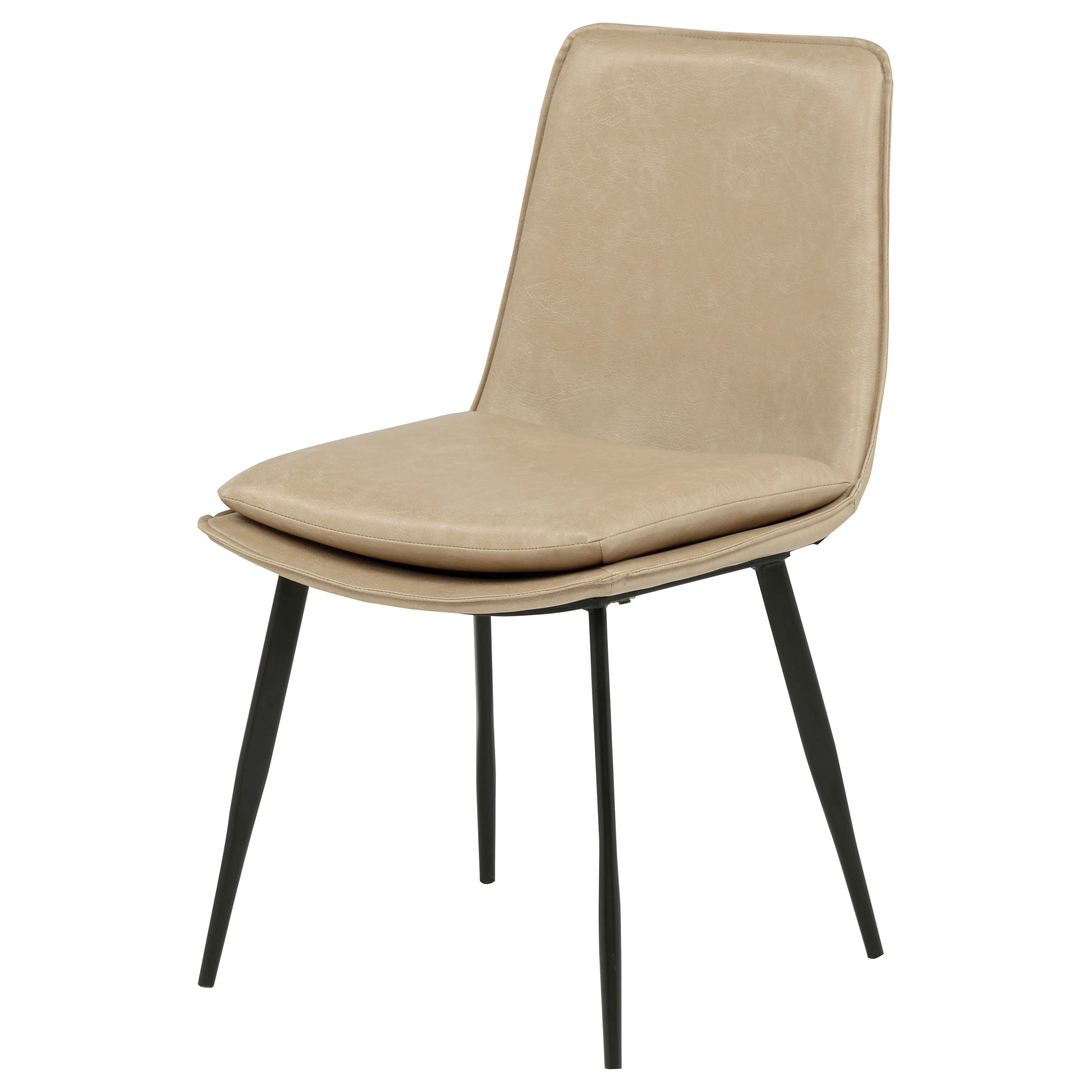 Ortega Upholstered Dining Side Chair Tan (Set of 2) - Image 5