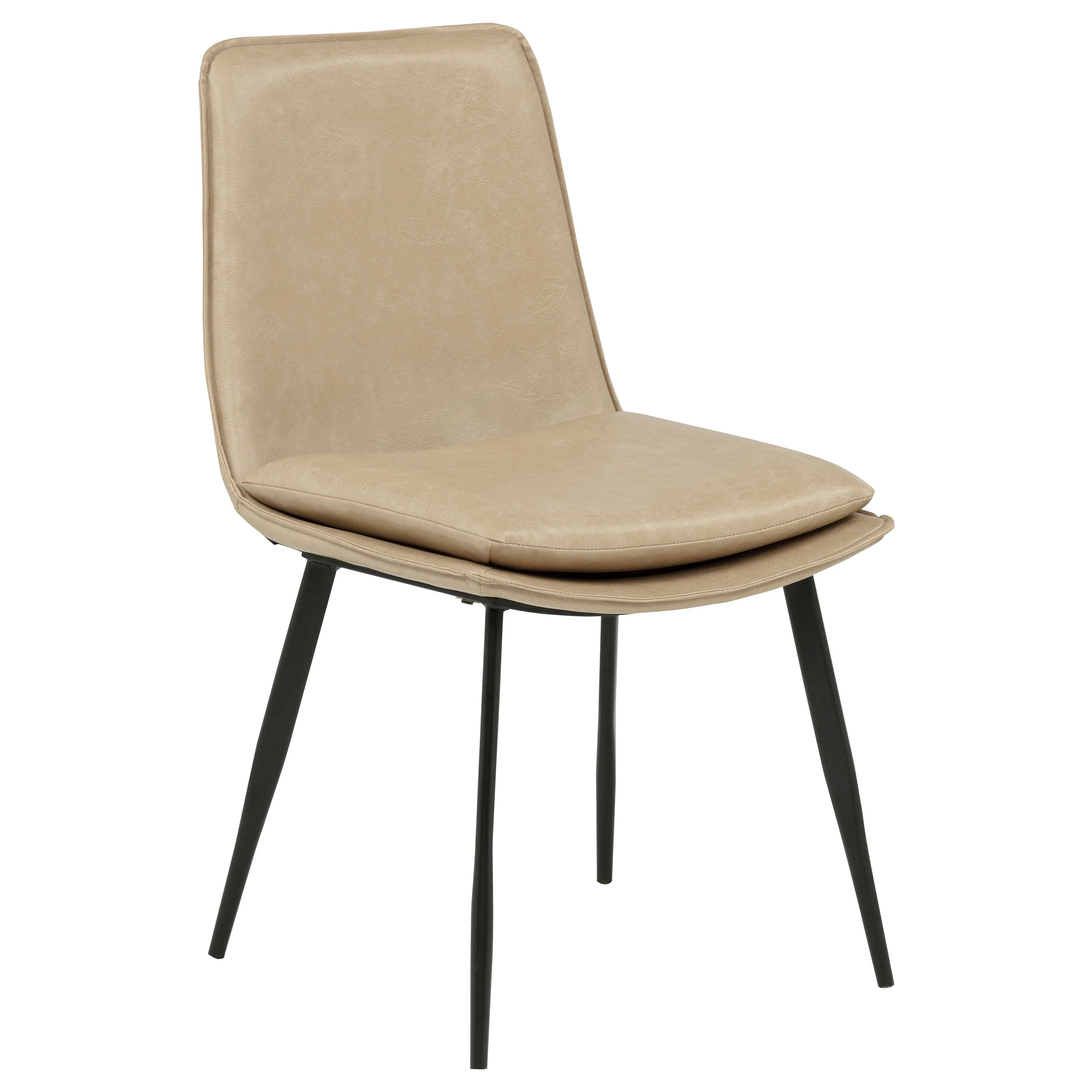 Ortega Upholstered Dining Side Chair Tan, Set of 2 - Image 5