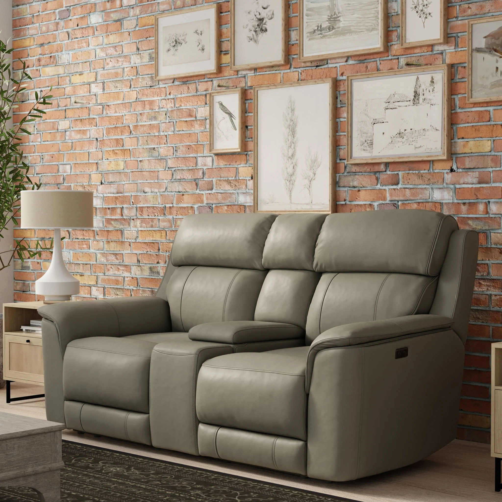 Oslo - Dual Power Reclining Loveseat With Console - Image 21