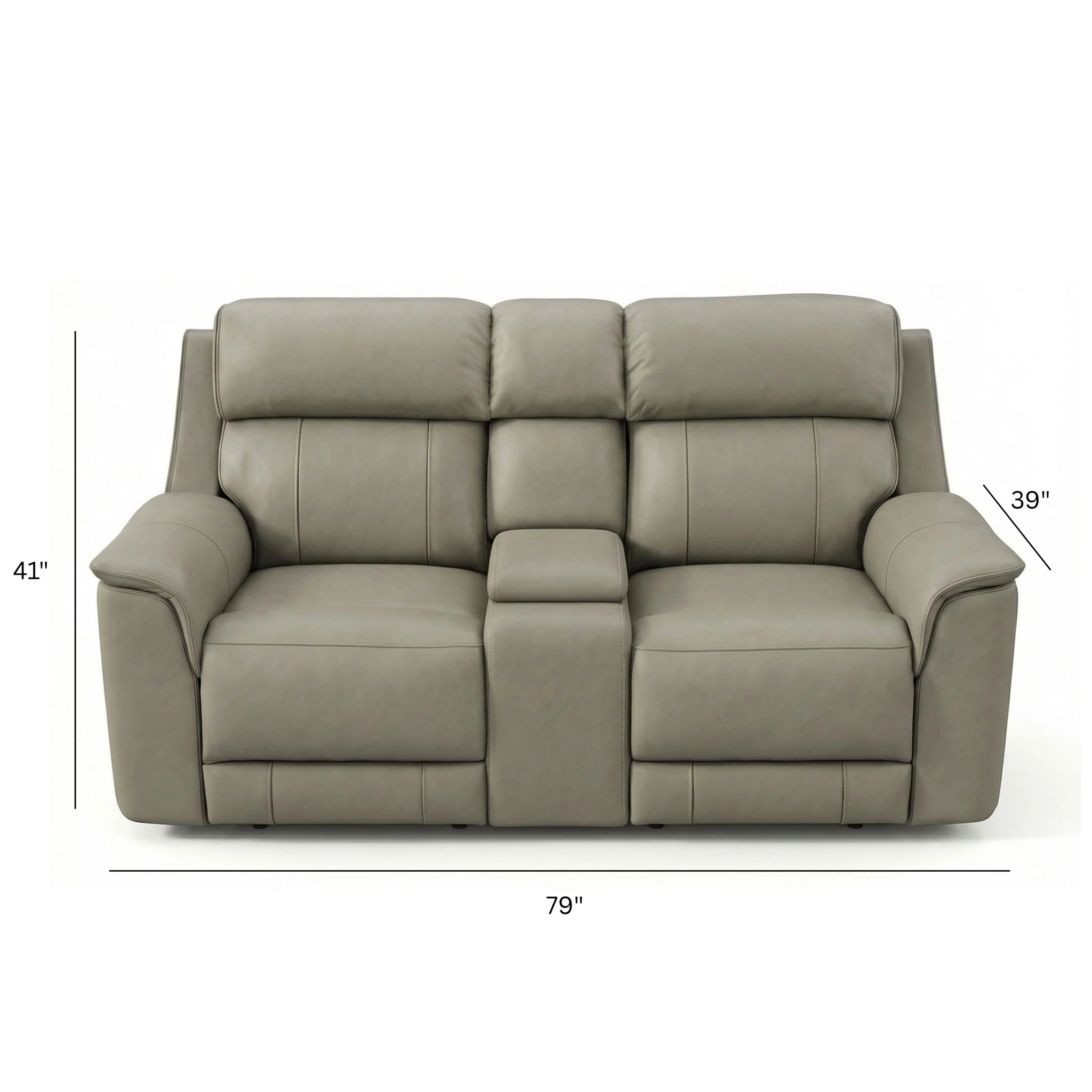 Oslo - Dual Power Reclining Loveseat With Console - Image 4