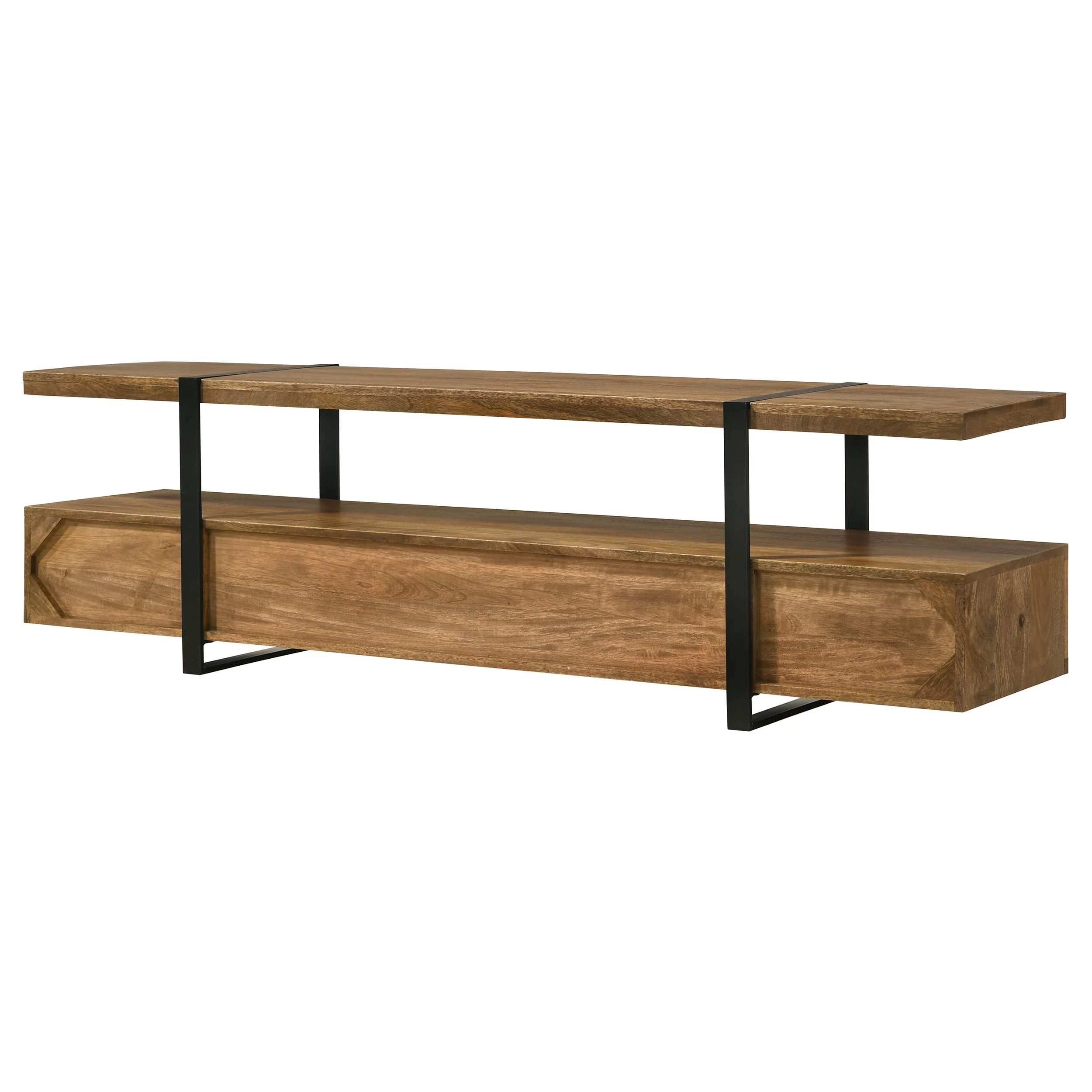 Otto 5-Drawer Mango Wood TV Stand - 70 Inch Brown - Image 10