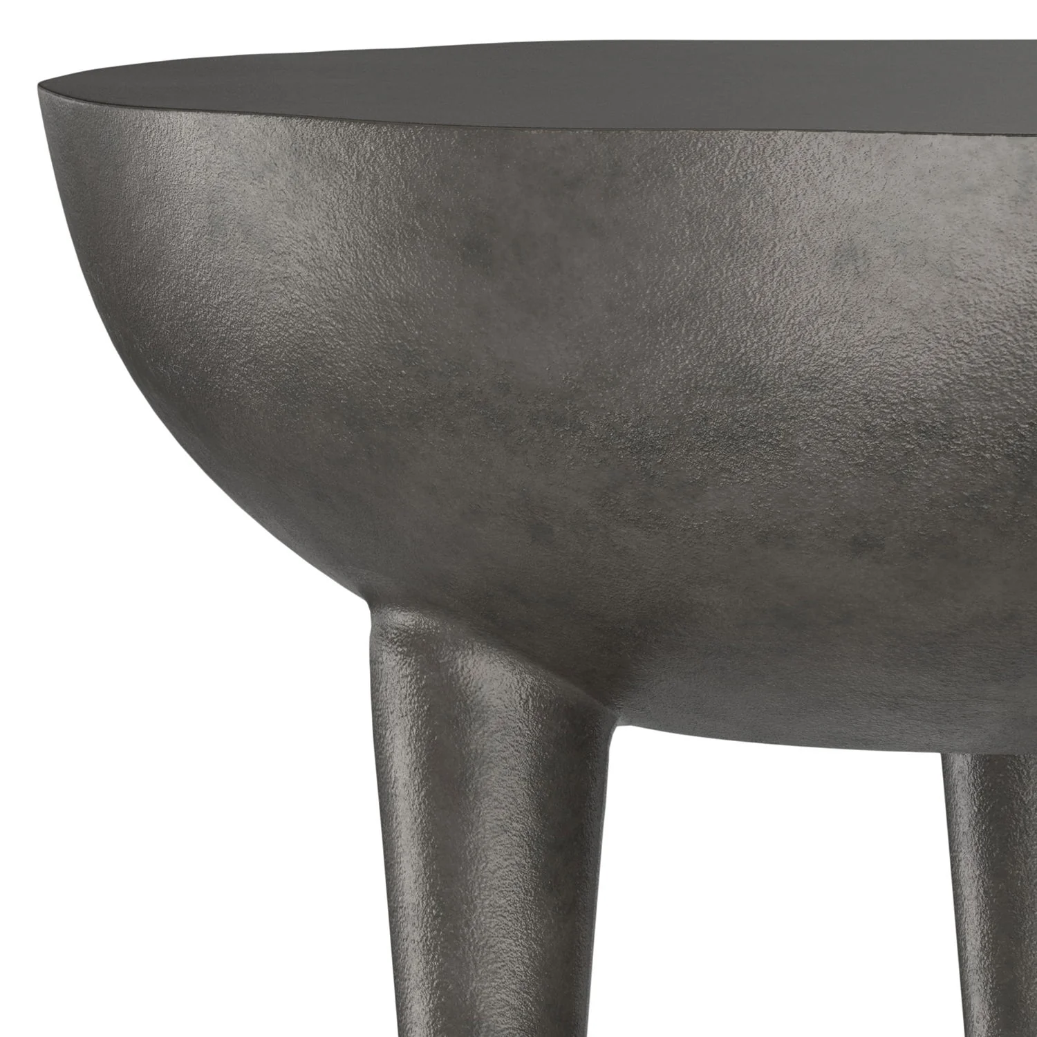 Otto - Cast Aluminum Side Table - Black - Image 5