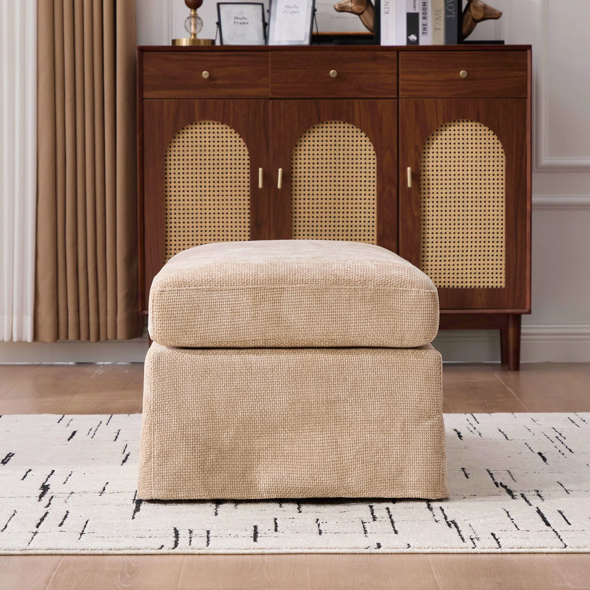 Ottoman Foot Stool With Metal Legs - Image 23