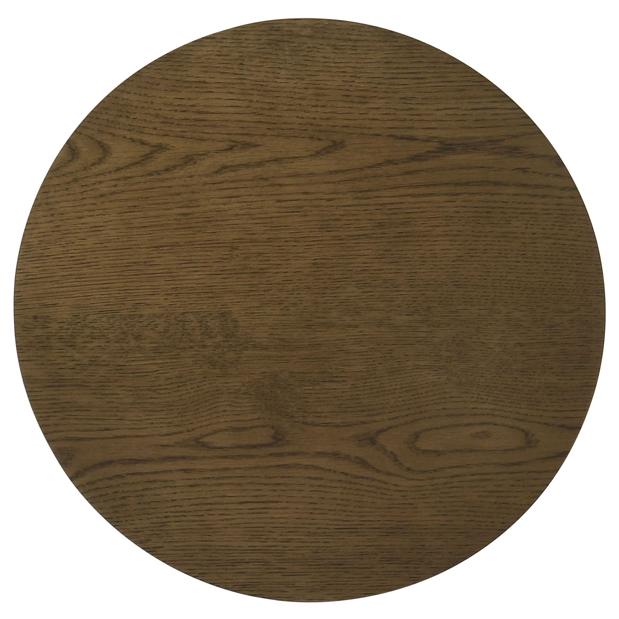 Ottowa 22-Inch Round Wood Side Table with Shelf, Brown - Image 8