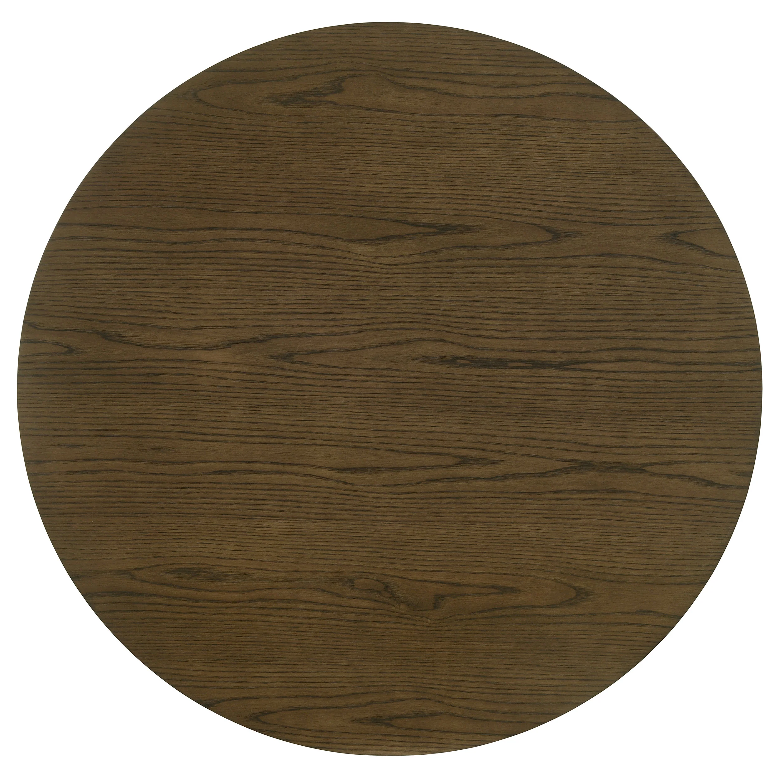 Ottowa 47-Inch Round Wood Dining Table with Shelf Brown - Image 3
