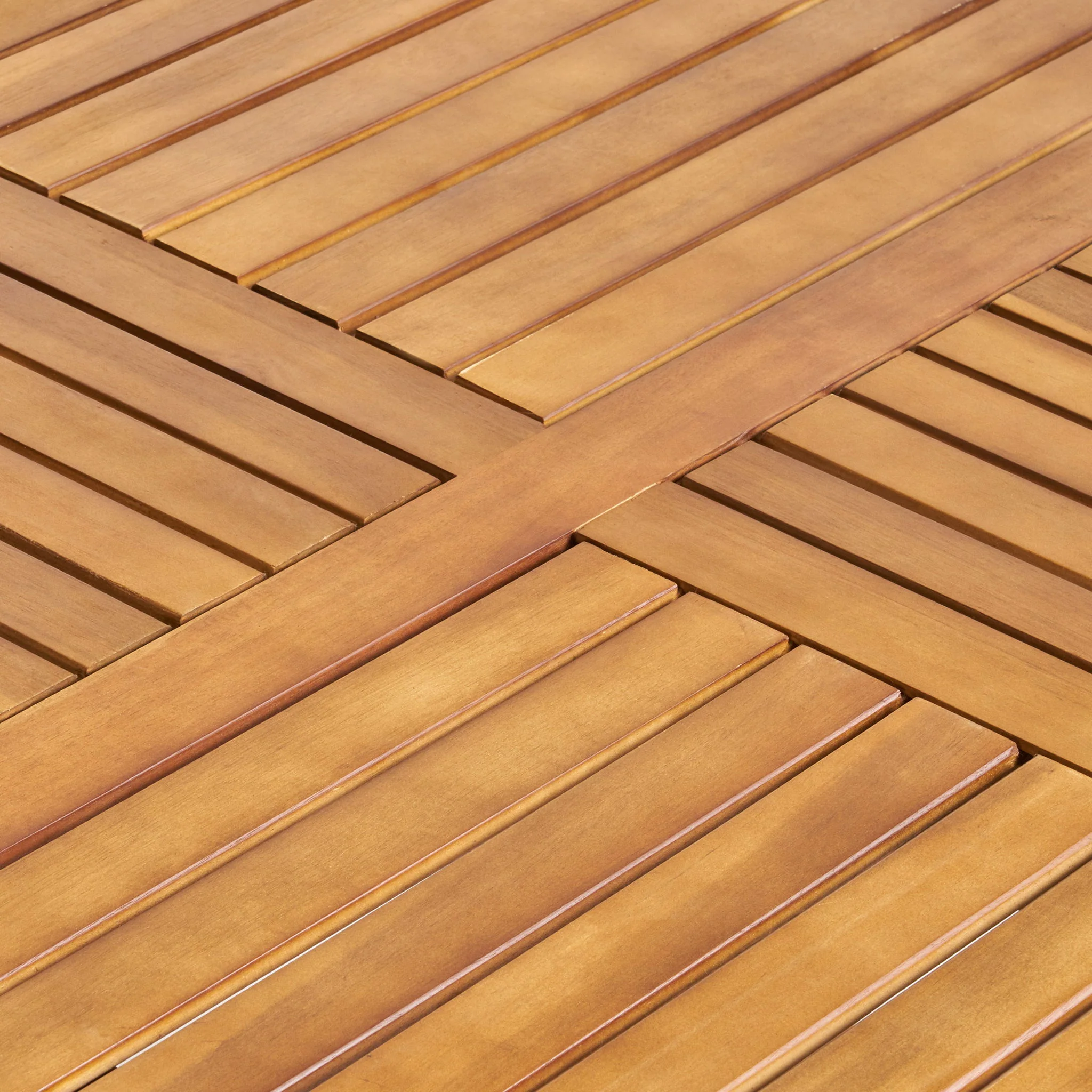 Outdoor 5 Pieces Dining Set - Teak - Image 9