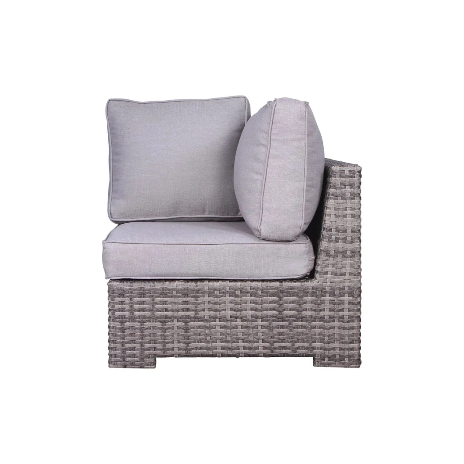 Outdoor 6 Person Wicker Seating Group With Cushions - Gray Mix - Image 3