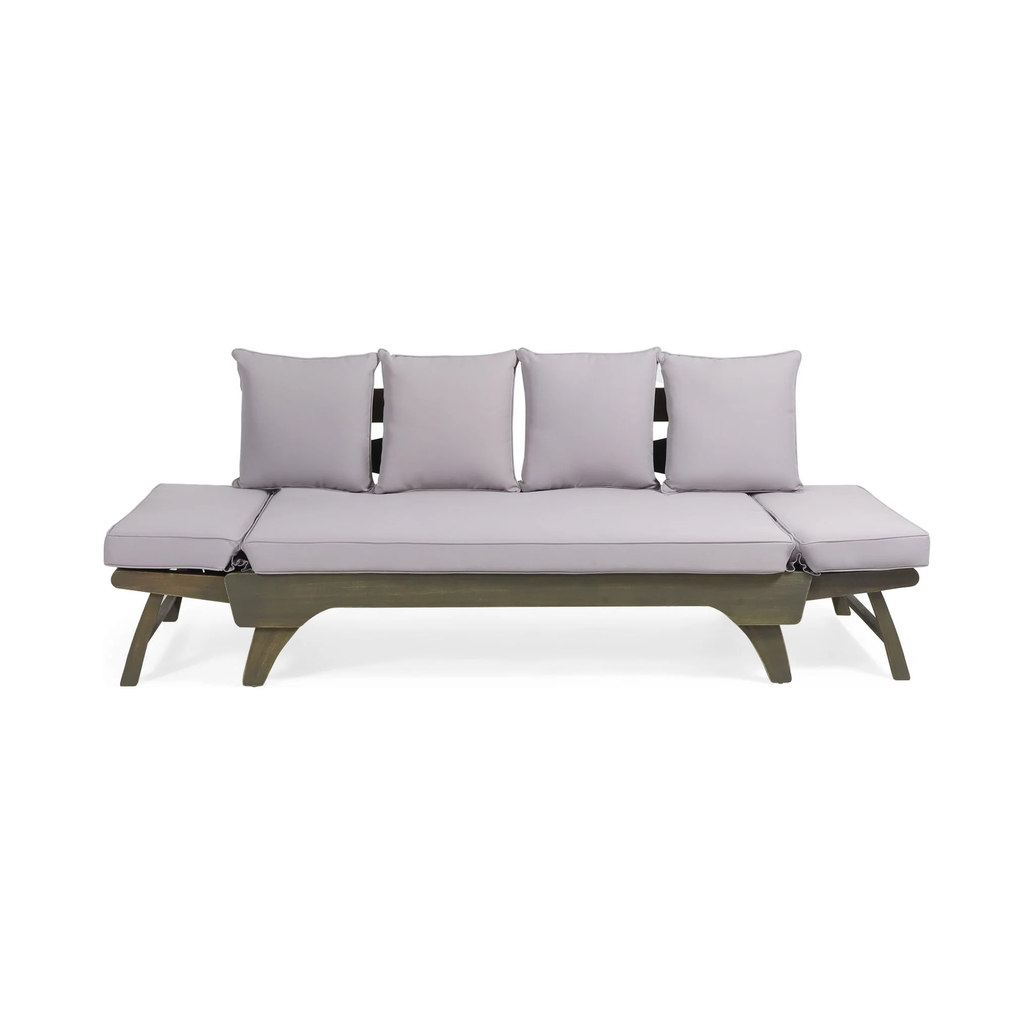 Outdoor Acacia Wood Expandable Daybed With Cushions - Image 27