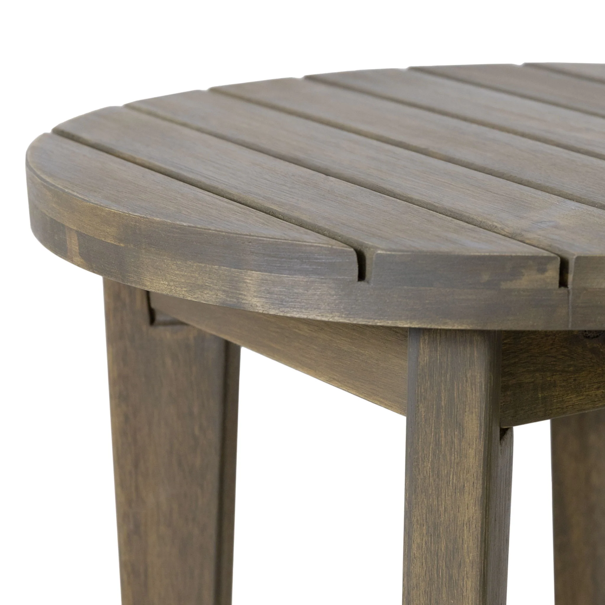 Outdoor Acacia Wood Side Table With Weather Resistance - Image 4