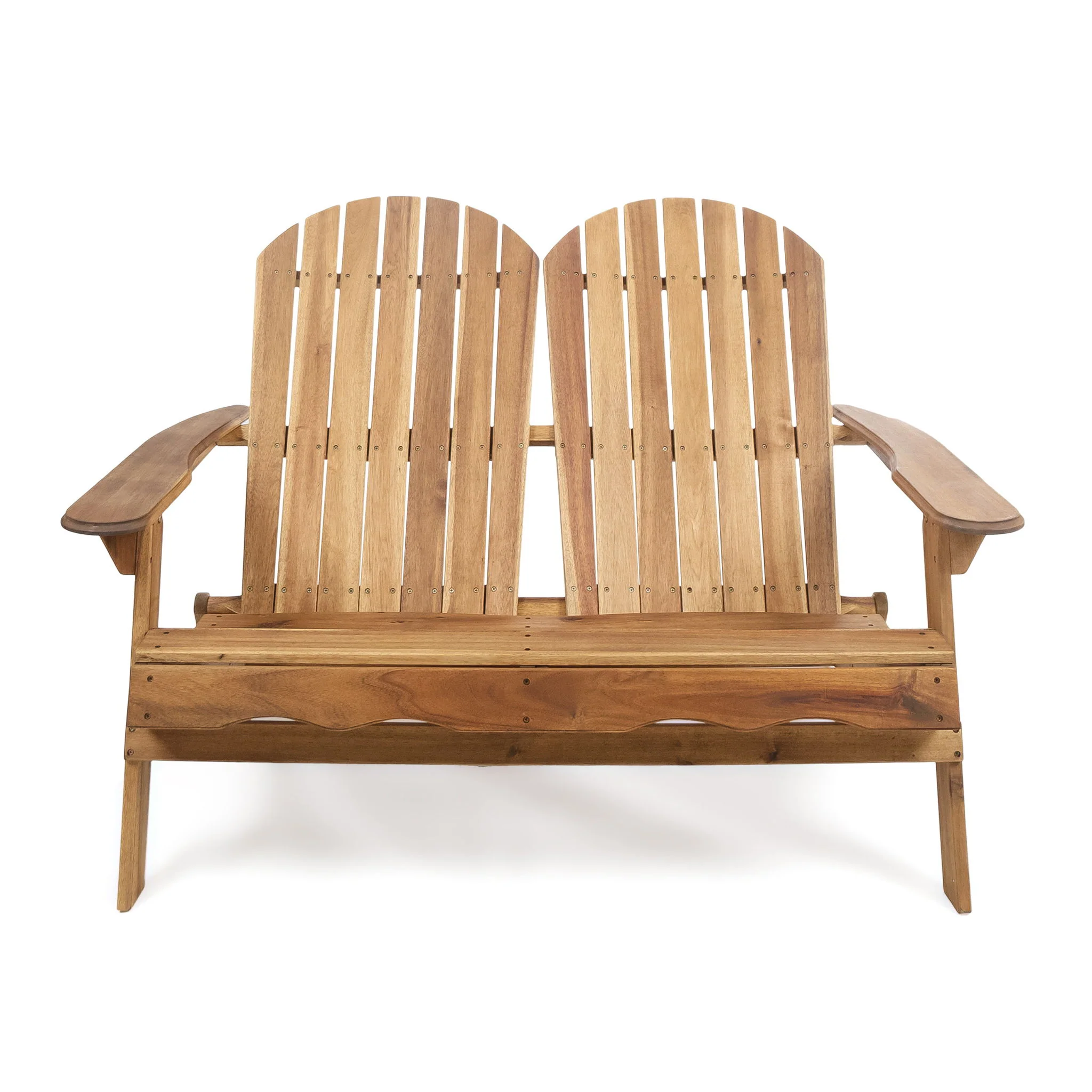 Outdoor Adirondack Rocking Loveseat With Hand Crafted Details - Image 14
