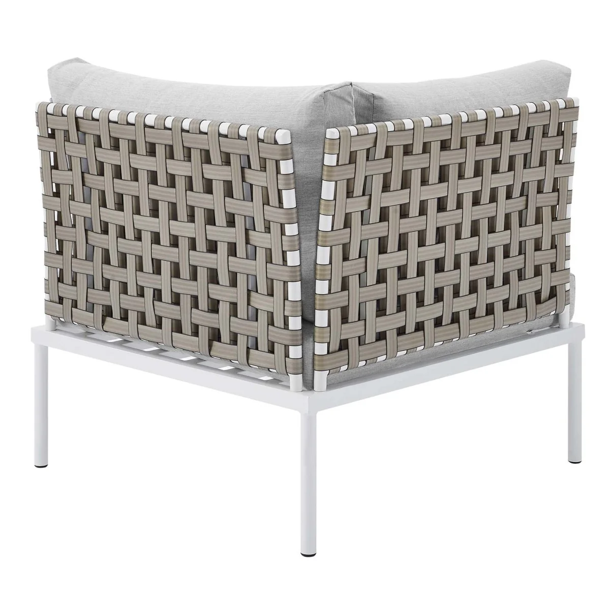 Outdoor Aluminum Corner Chair with Sunbrella® Fabric — Weather-Resistant Patio Seating - Image 5