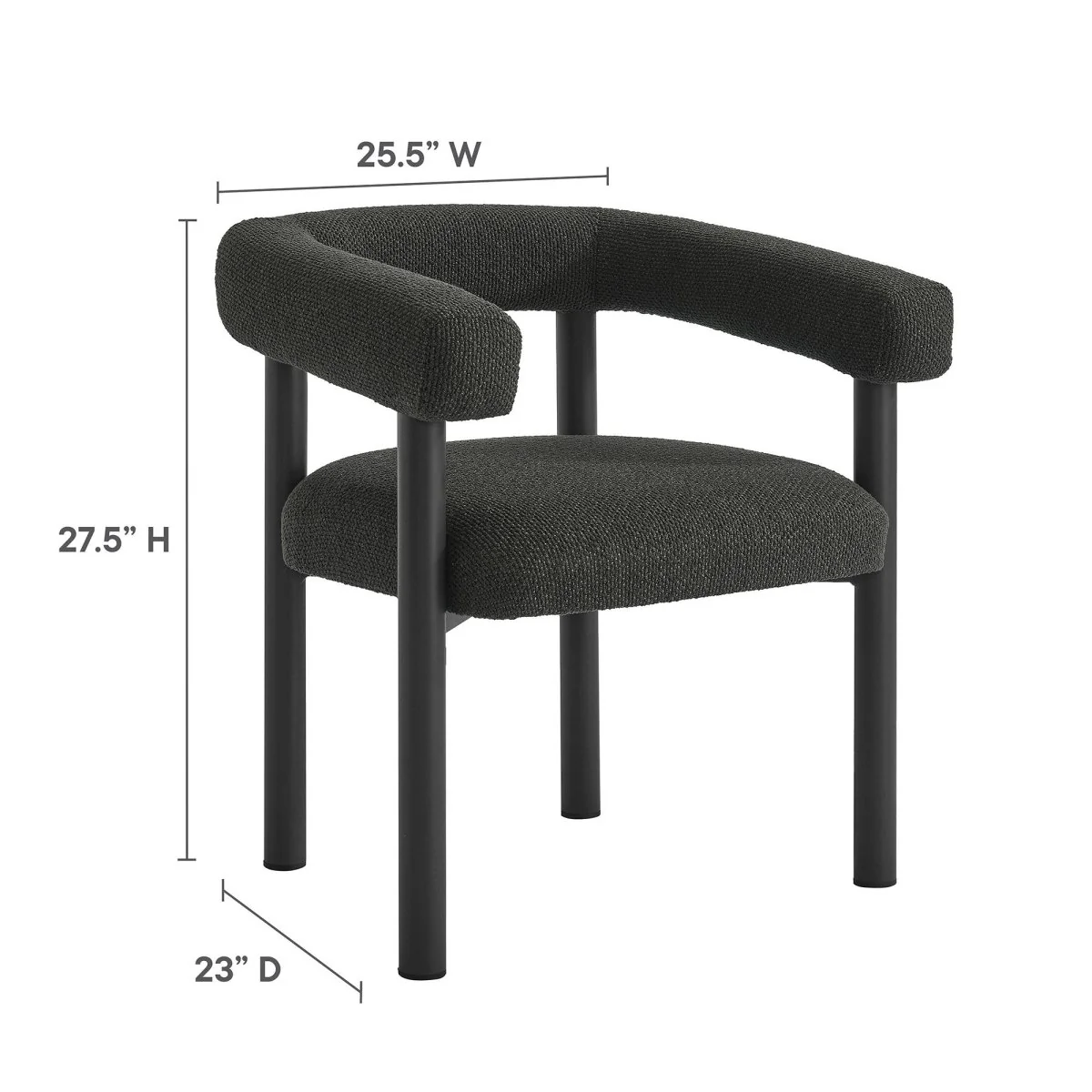 Outdoor Aluminum Dining Armchairs with Cushions - Weather-Resistant Patio Dining Seating - Image 14