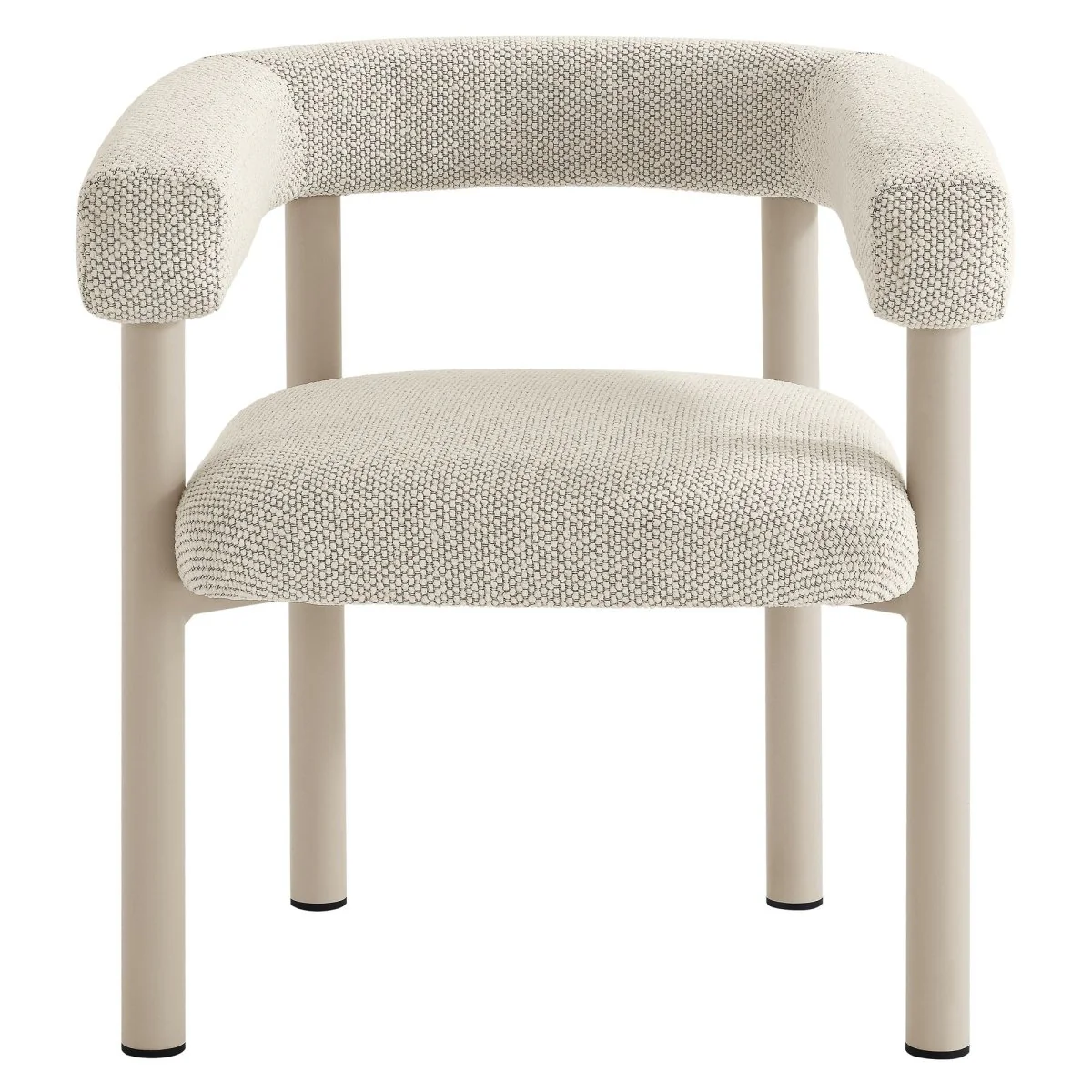 Outdoor Aluminum Dining Armchairs with Cushions - Weather-Resistant Patio Dining Seating - Image 31