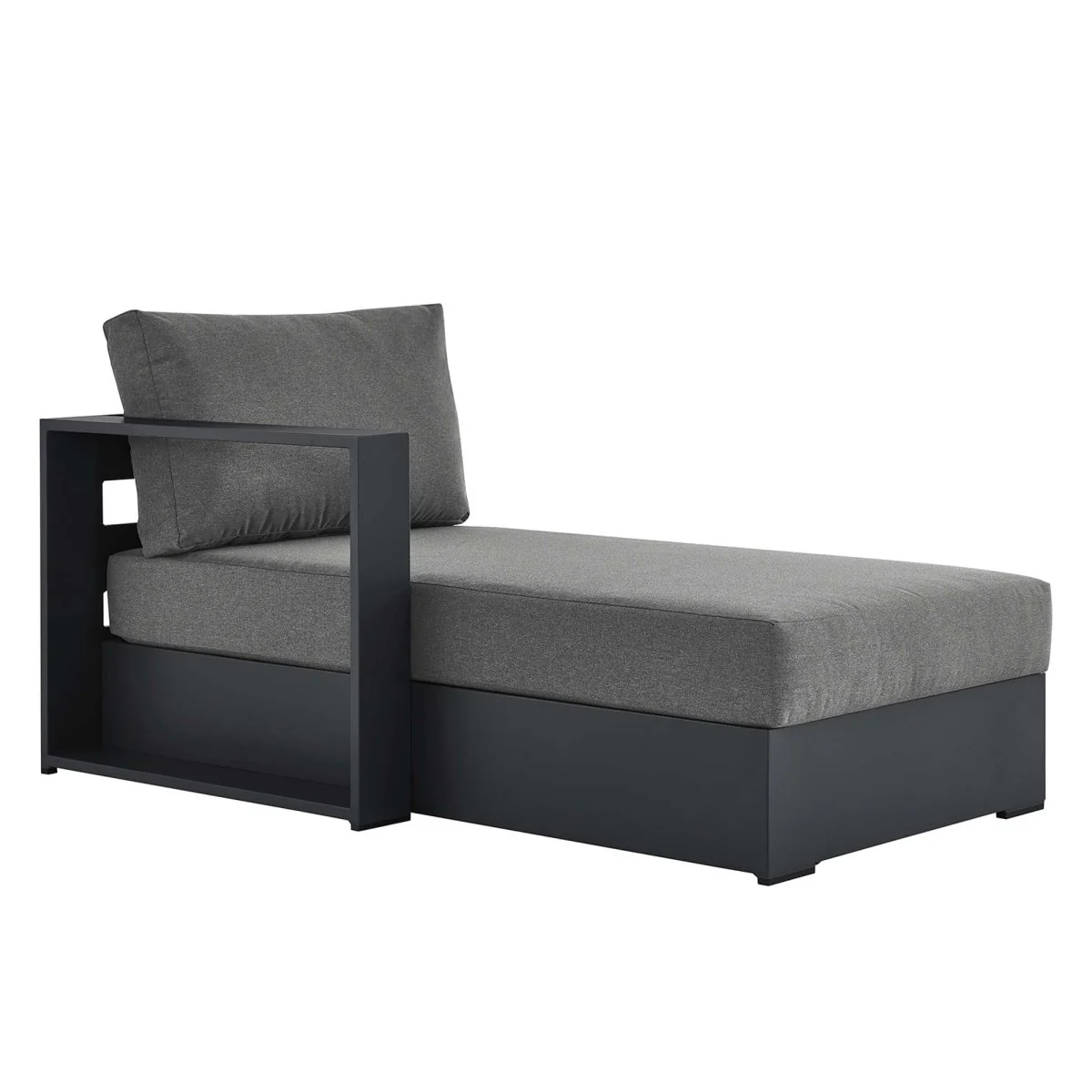 Outdoor Aluminum Left-Facing Chaise Lounge for Patio and Poolside with Adjustable Back - Image 19