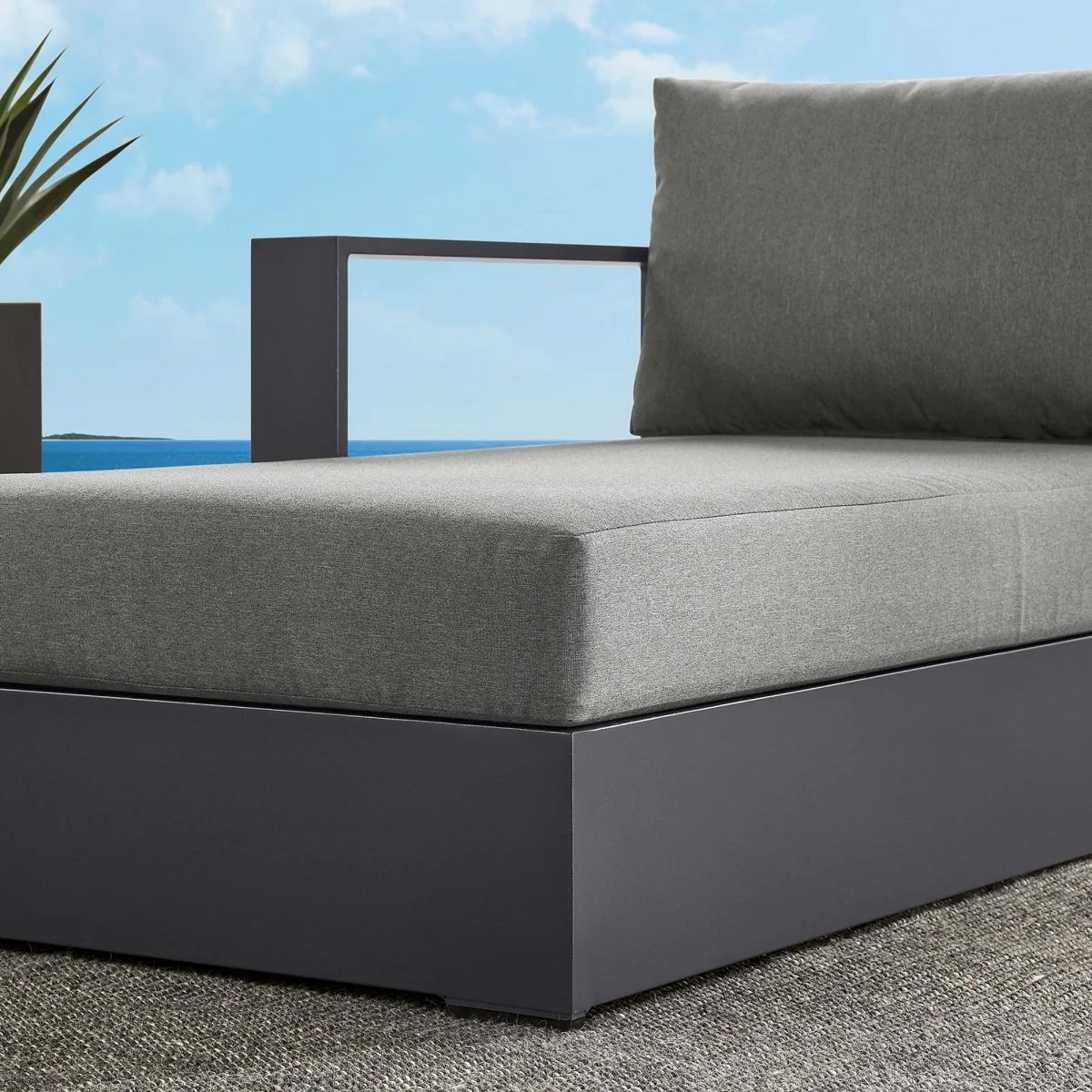 Outdoor Aluminum Left-Facing Chaise Lounge for Patio and Poolside with Adjustable Back - Image 22