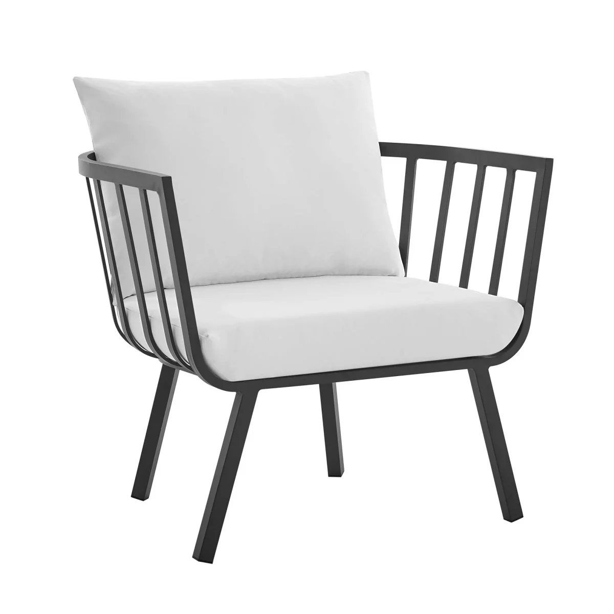 Outdoor Aluminum Patio Armchair Set of 2 Durable Weather-Resistant Seating for Porch - Image 11