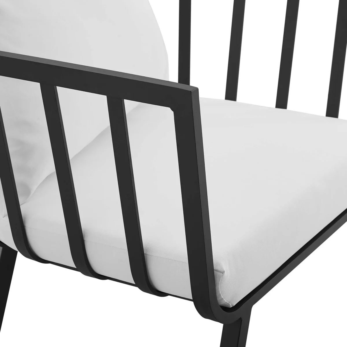 Outdoor Aluminum Patio Armchair Set of 2 Durable Weather-Resistant Seating for Porch - Image 15