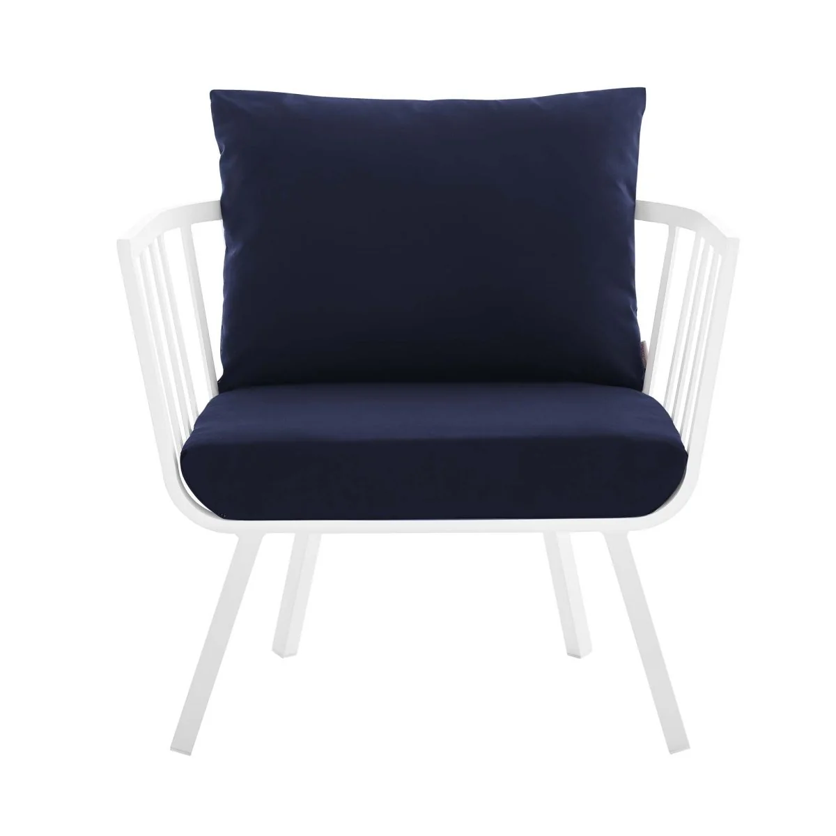 Outdoor Aluminum Patio Armchair Set of 2 Durable Weather-Resistant Seating for Porch - Image 30
