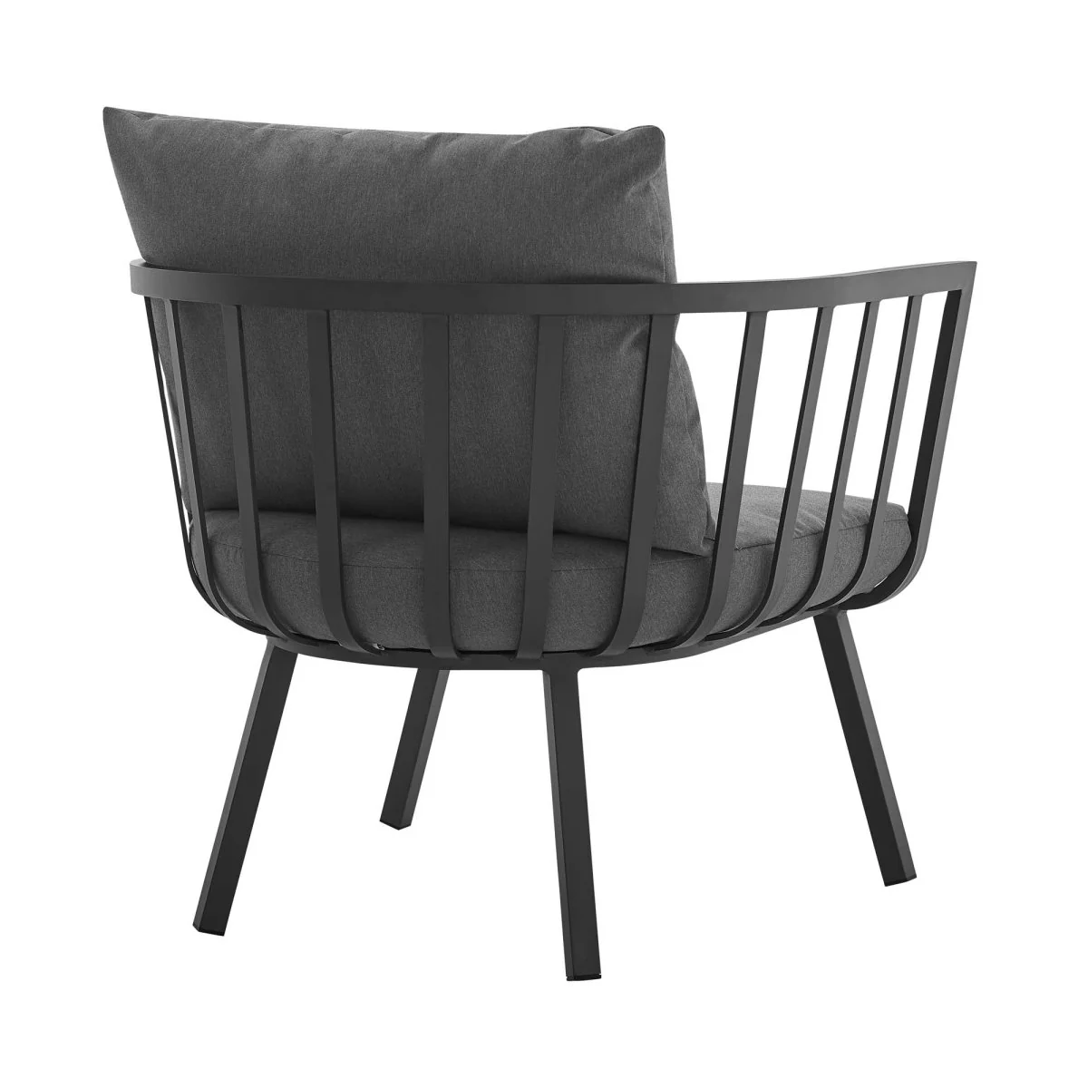 Outdoor Aluminum Patio Armchair Set of 2 Durable Weather-Resistant Seating for Porch - Image 5