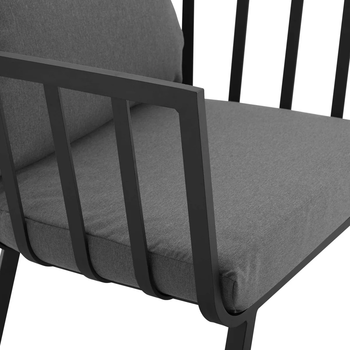 Outdoor Aluminum Patio Armchair Set of 2 Durable Weather-Resistant Seating for Porch - Image 7