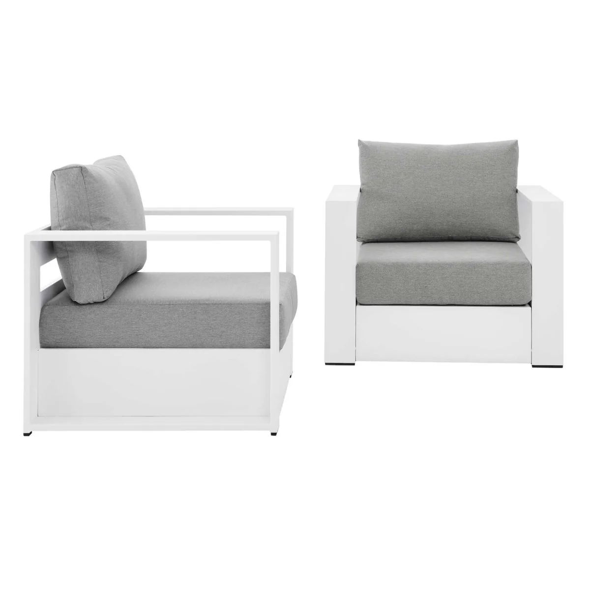 Outdoor Aluminum Patio Armchair Set of 2 with Durable Weather-Resistant Construction - Image 15