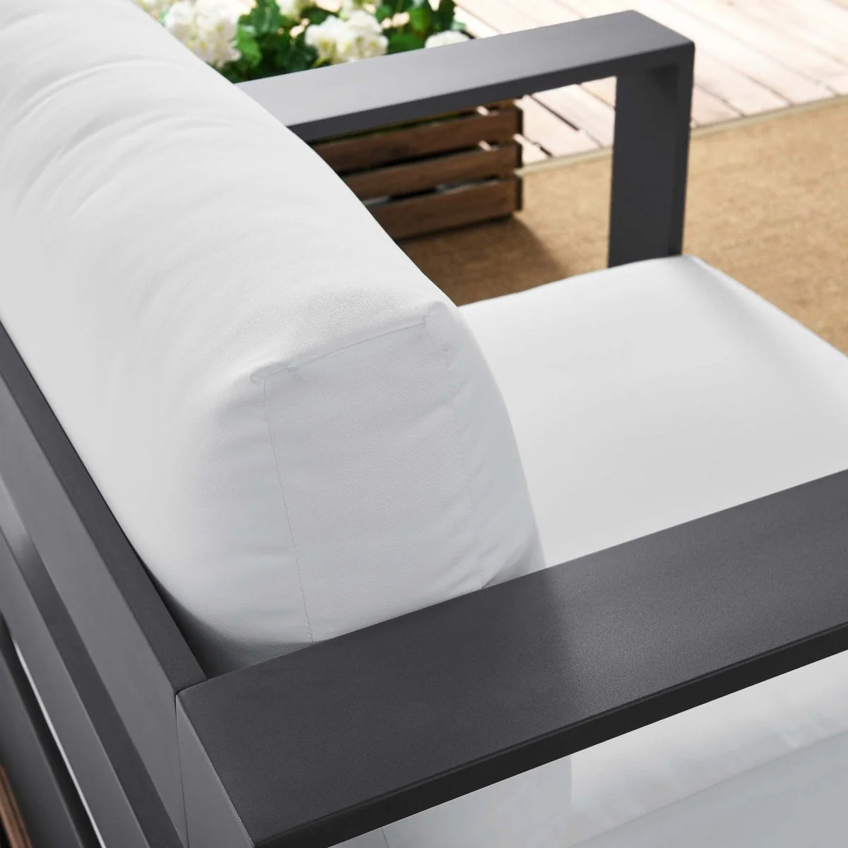 Outdoor Aluminum Patio Armchair with Arms – Durable Weather-Resistant Seating for Patio - Image 27