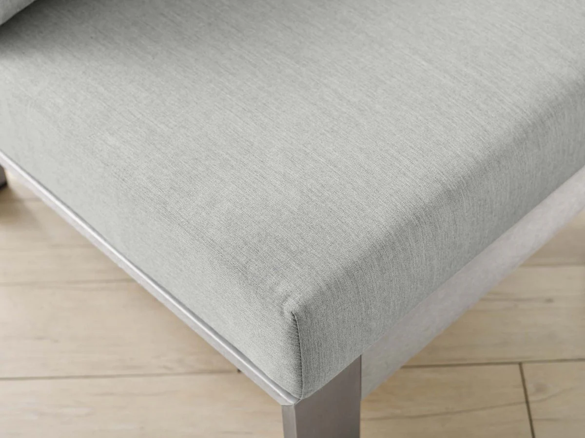 Outdoor Aluminum Patio Armless Chair with Sunbrella® Cushions — Premium Weatherproof - Image 9