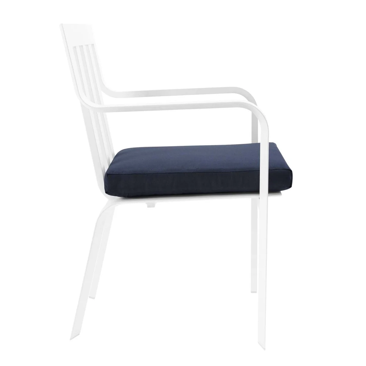 Outdoor Aluminum Upholstered Dining Armchair – Comfortable Patio Dining Armchair - Image 3