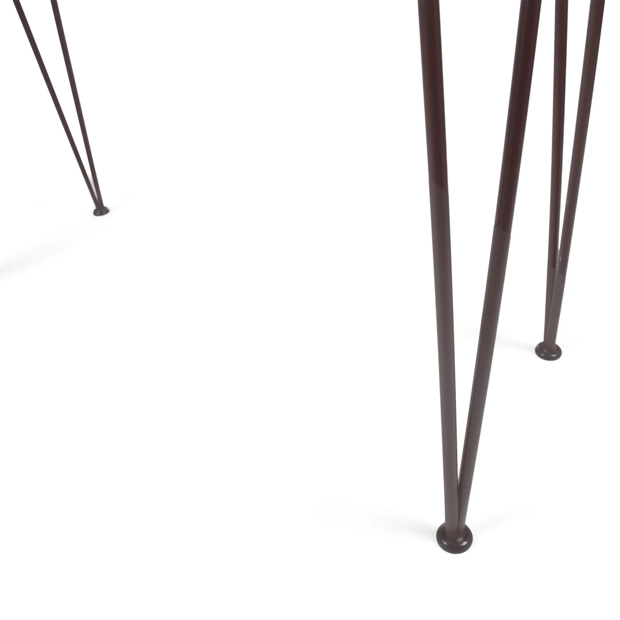 Outdoor Bar Table With Wood Tabletop And Iron Hairpin Legs - Black / Teak - Image 4