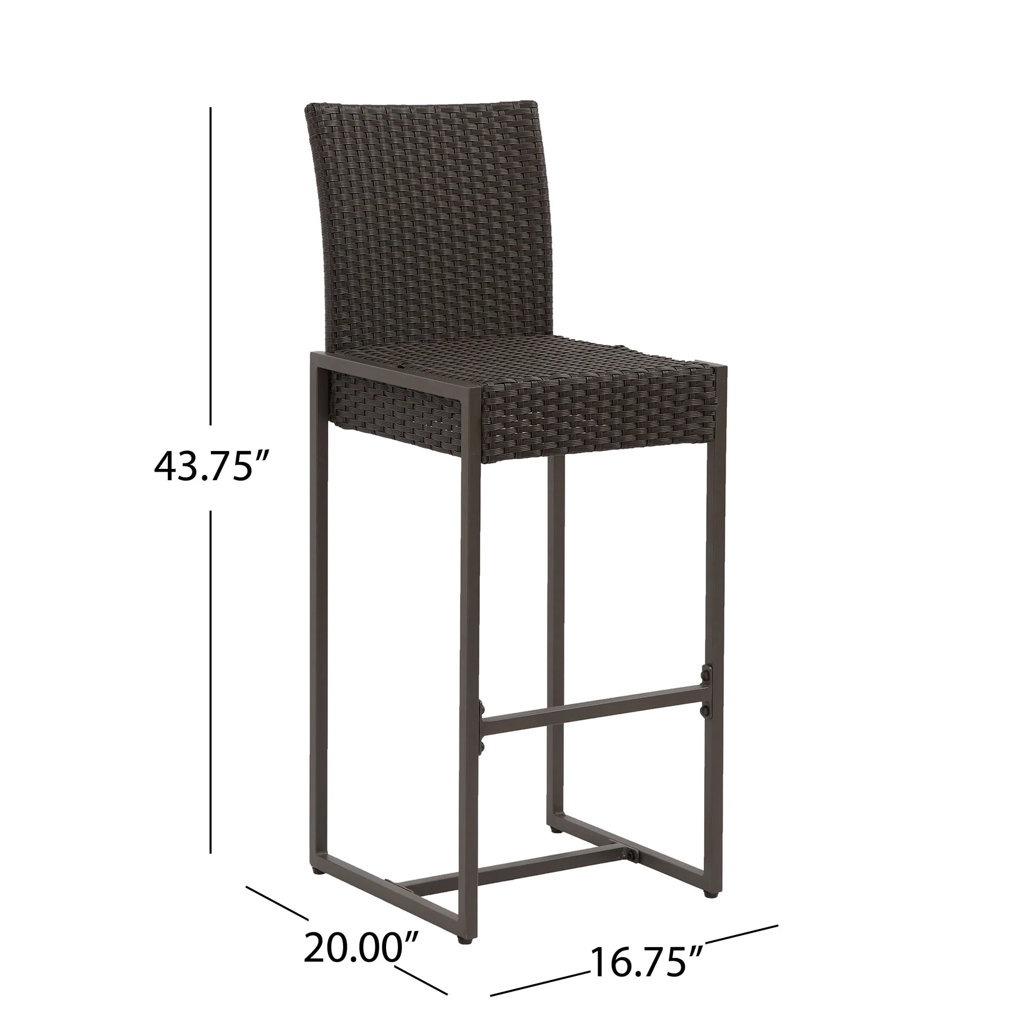 Outdoor Barstool With Hand Crafted Details (Set of 2) - Image 17