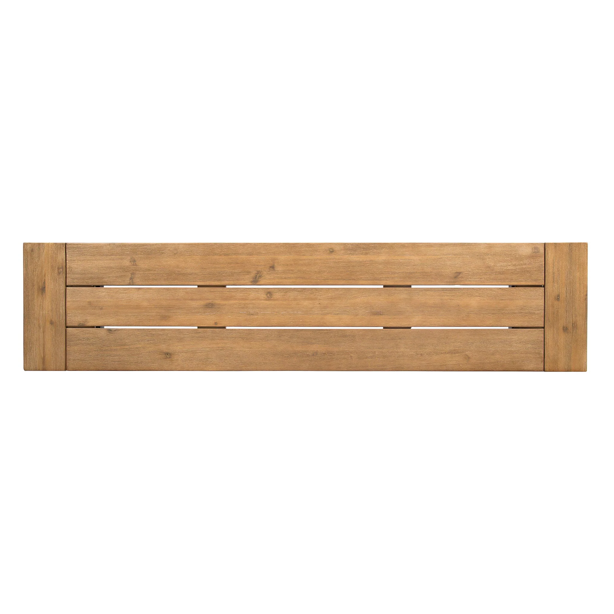 Outdoor Bench With Slat Panel Design And Acacia Wood Frame - Image 14