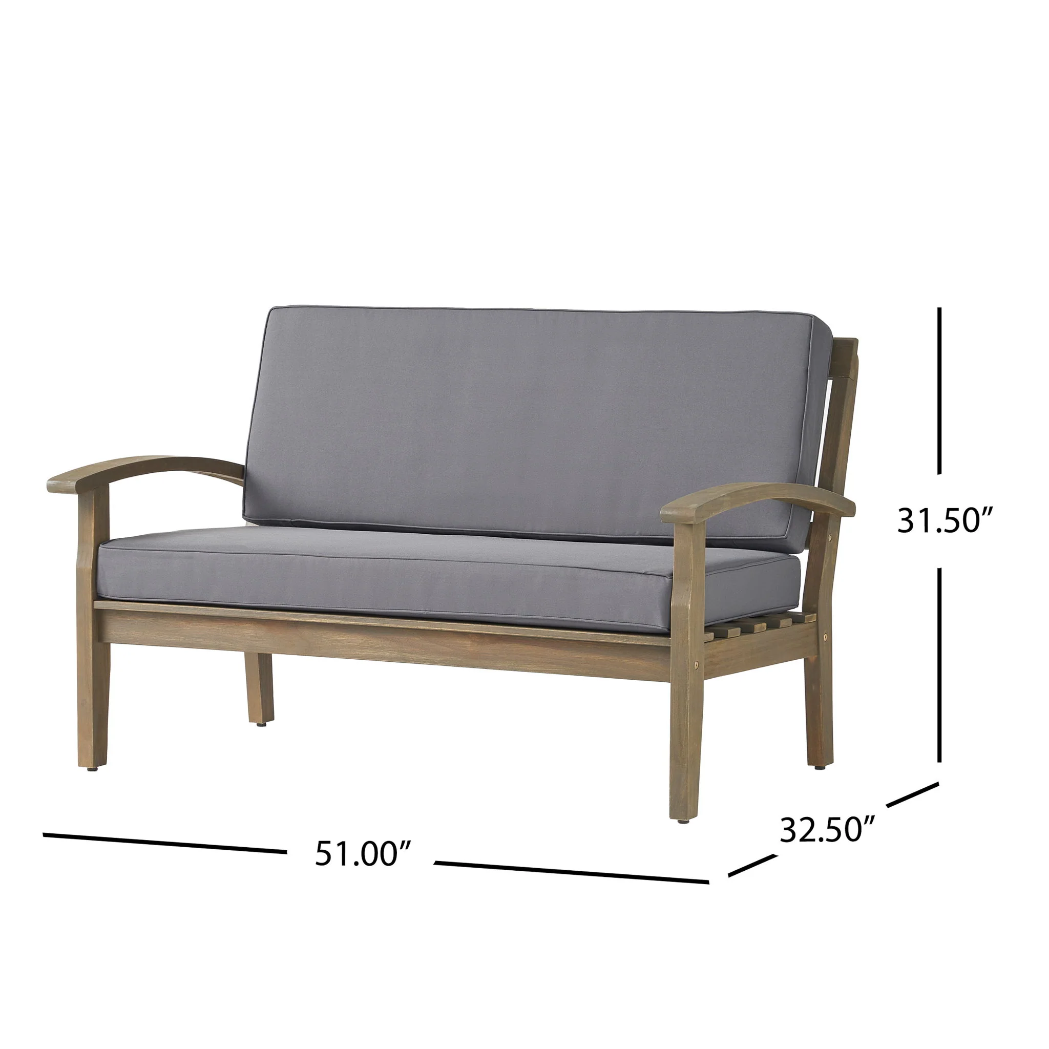 Outdoor Chat Set With Coffee Table And Loveseat - Image 27