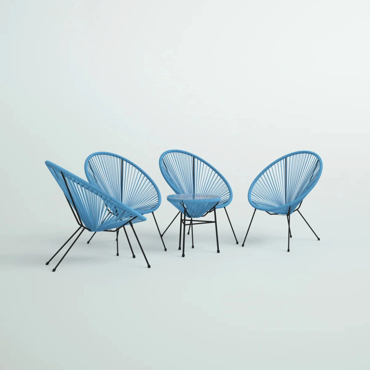 Outdoor Conversation Set With Ergonomic Lounge Chairs And Tempered Glass Table - Image 17