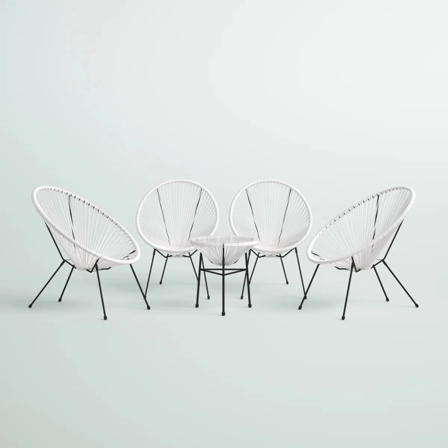 Outdoor Conversation Set With Ergonomic Lounge Chairs And Tempered Glass Table - Image 4