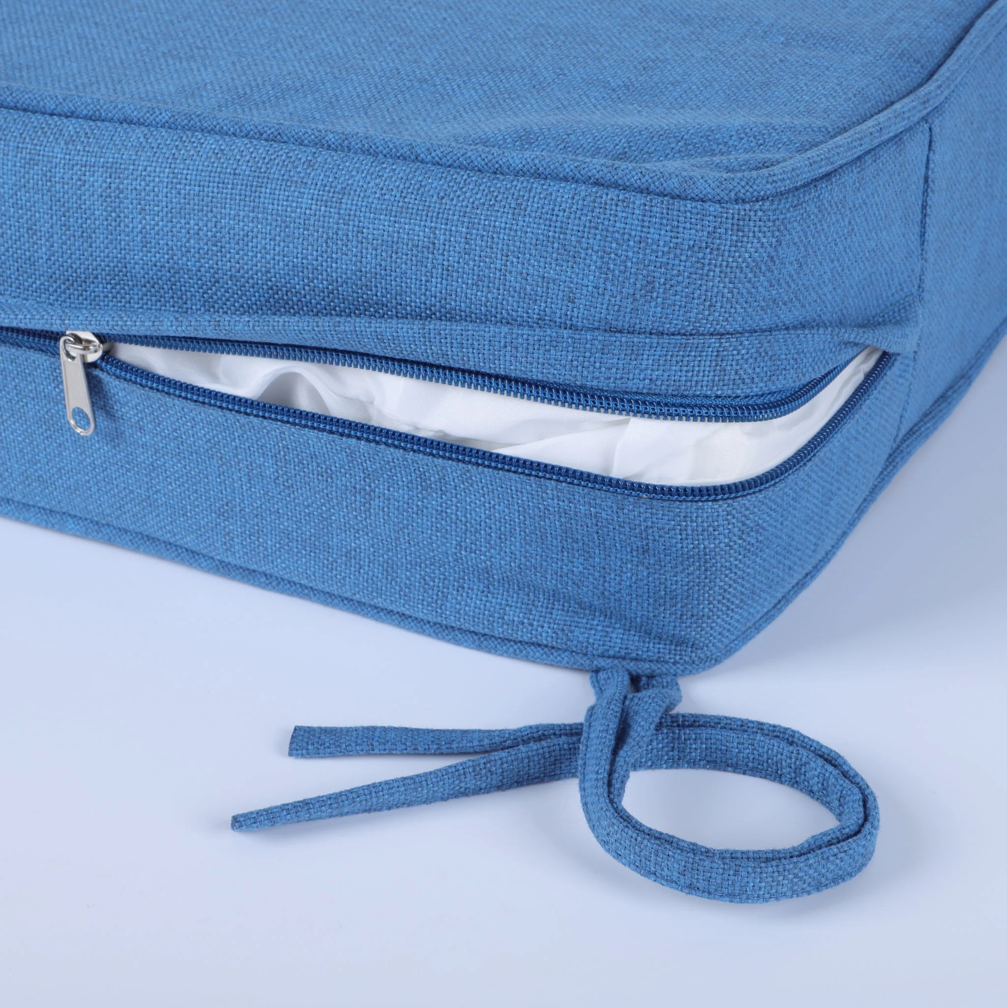 Outdoor Deep Seat Cushion Set Waterproof Fade Resistant Patio Furniture Cushions, Removable Covers, Adjustable Straps & Handles - Navy Blue - Image 8
