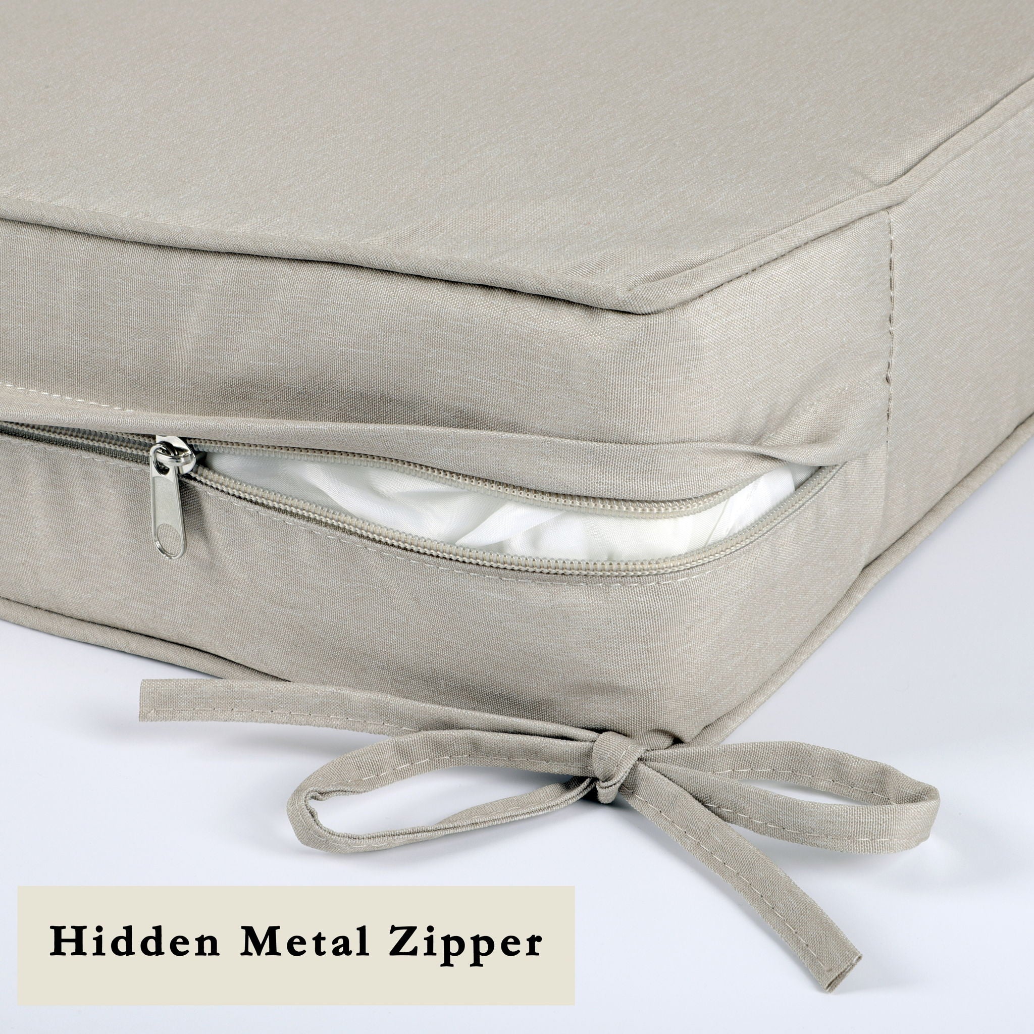 Outdoor Deep Seat Cushions For Patio Furniture Waterproof Set - Beige - Image 3