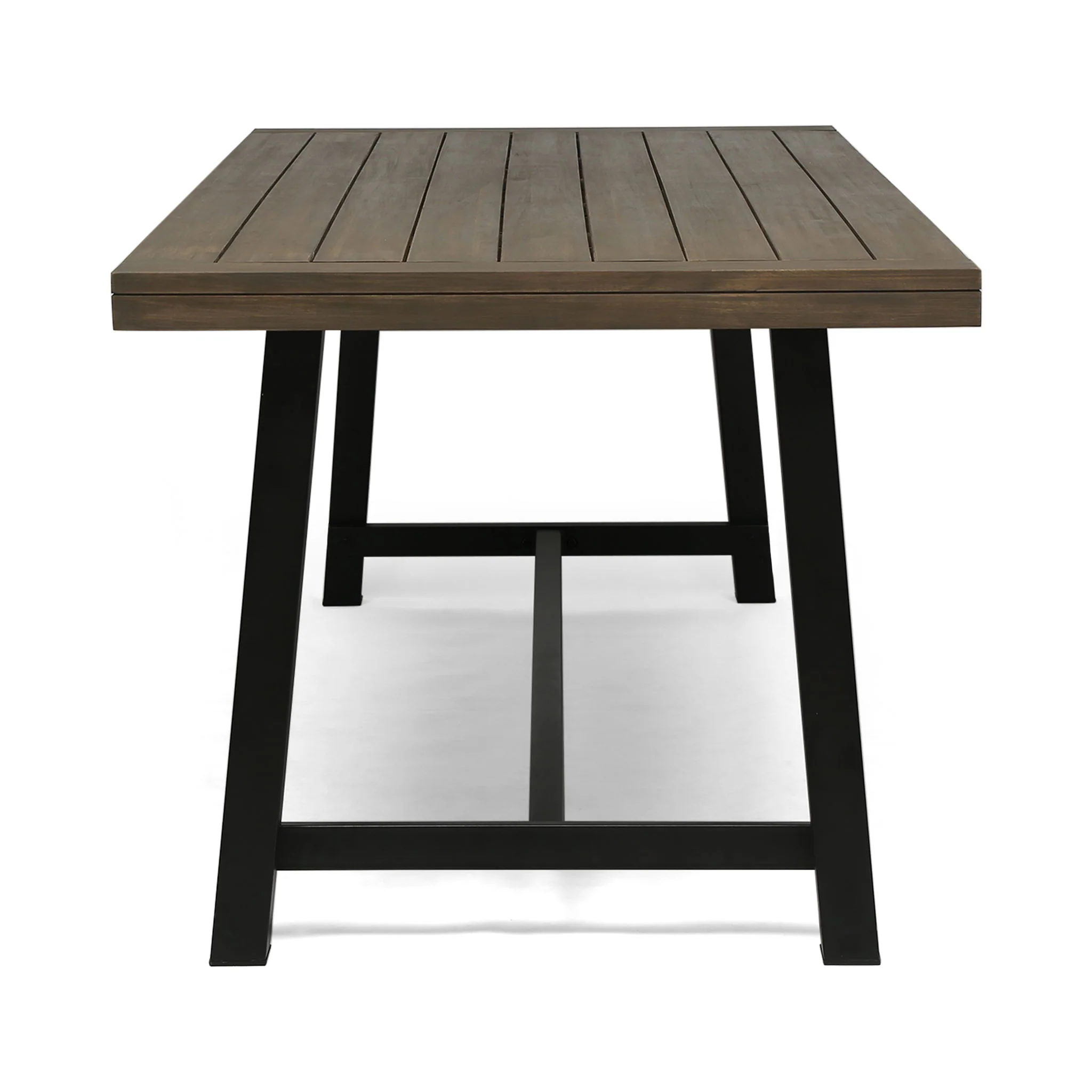 Outdoor Dining Table - Gray / Rustic Metal - Image 7