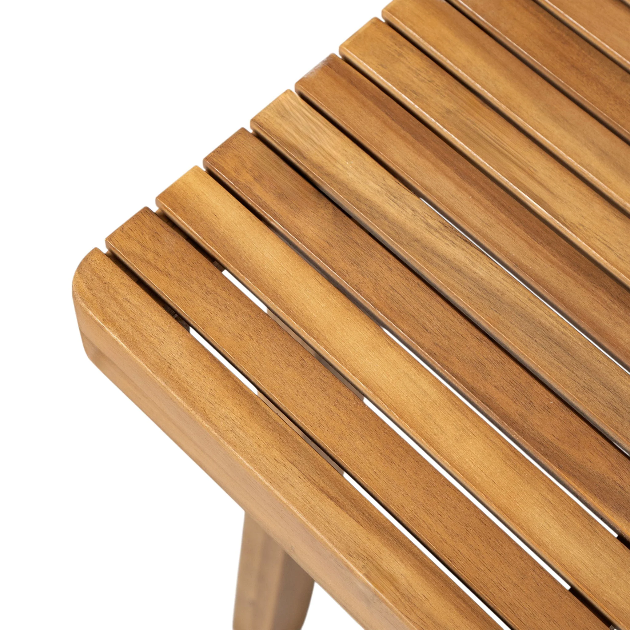 Outdoor Dining Table With Slatted Top, Ideal For Patio - Image 14