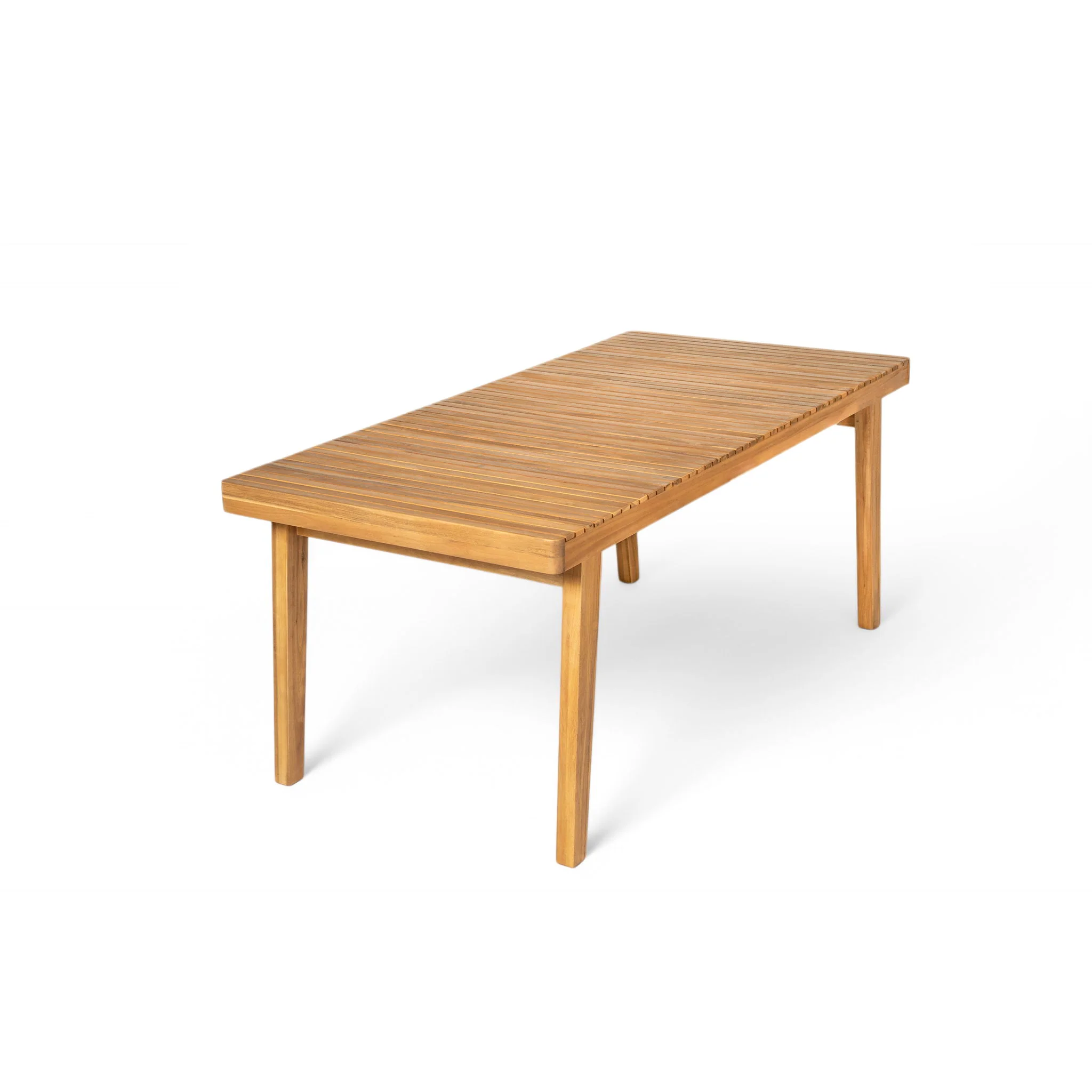 Outdoor Dining Table With Slatted Top, Ideal For Patio - Image 6