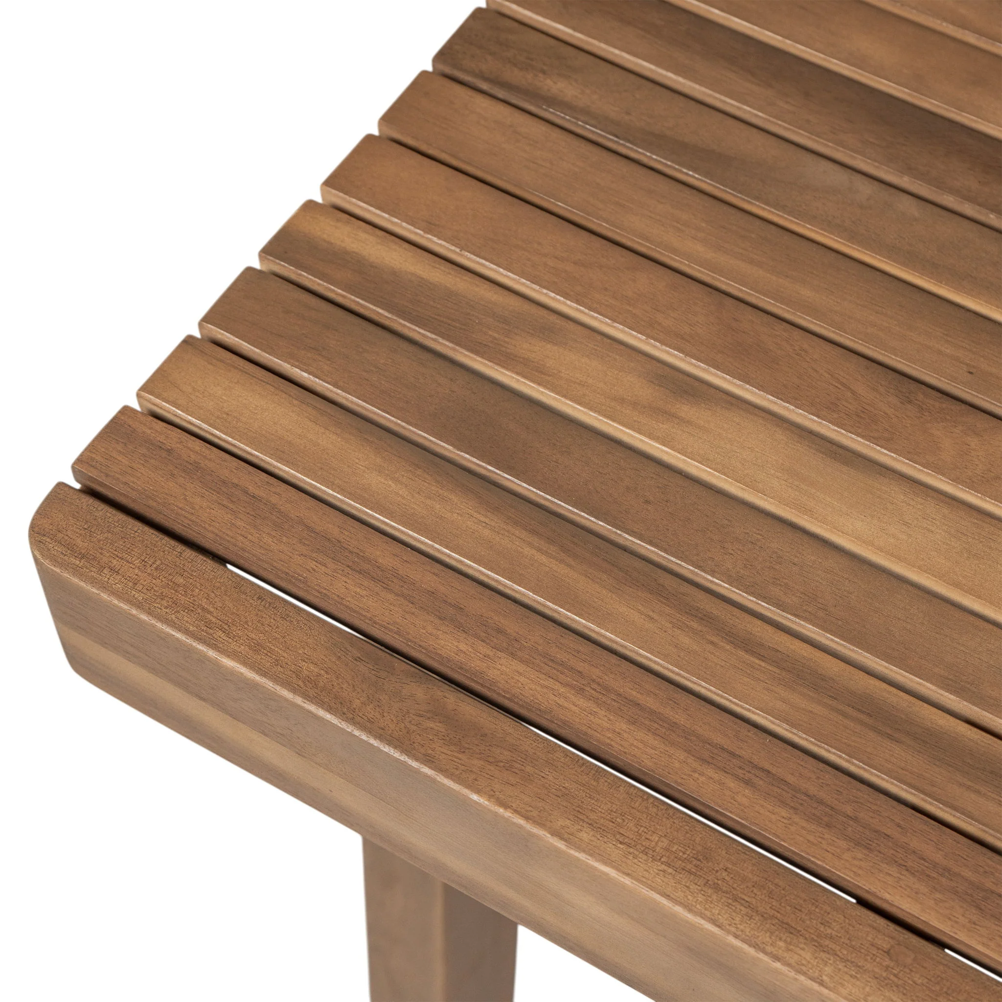 Outdoor Dining Table With Slatted Top, Ideal For Patio - Image 7