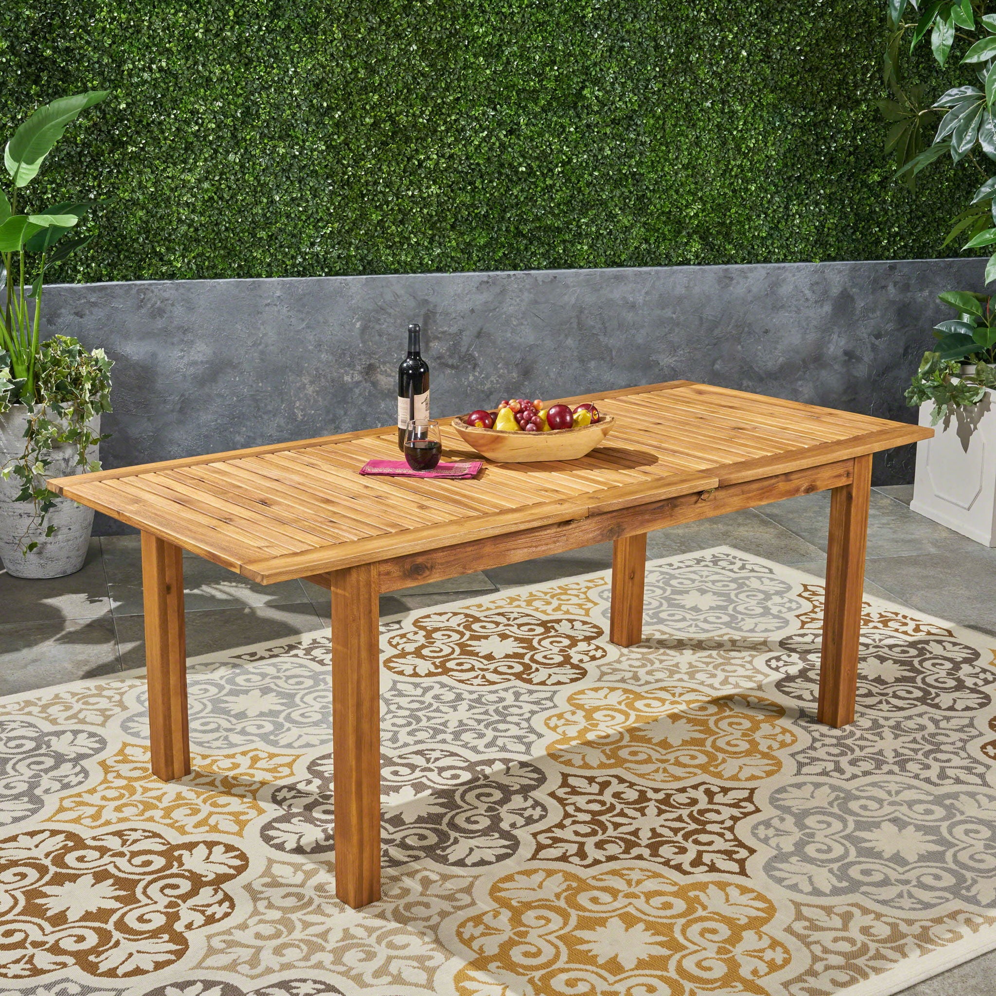 Outdoor Expandable Dining Table With Square Legs - Image 12