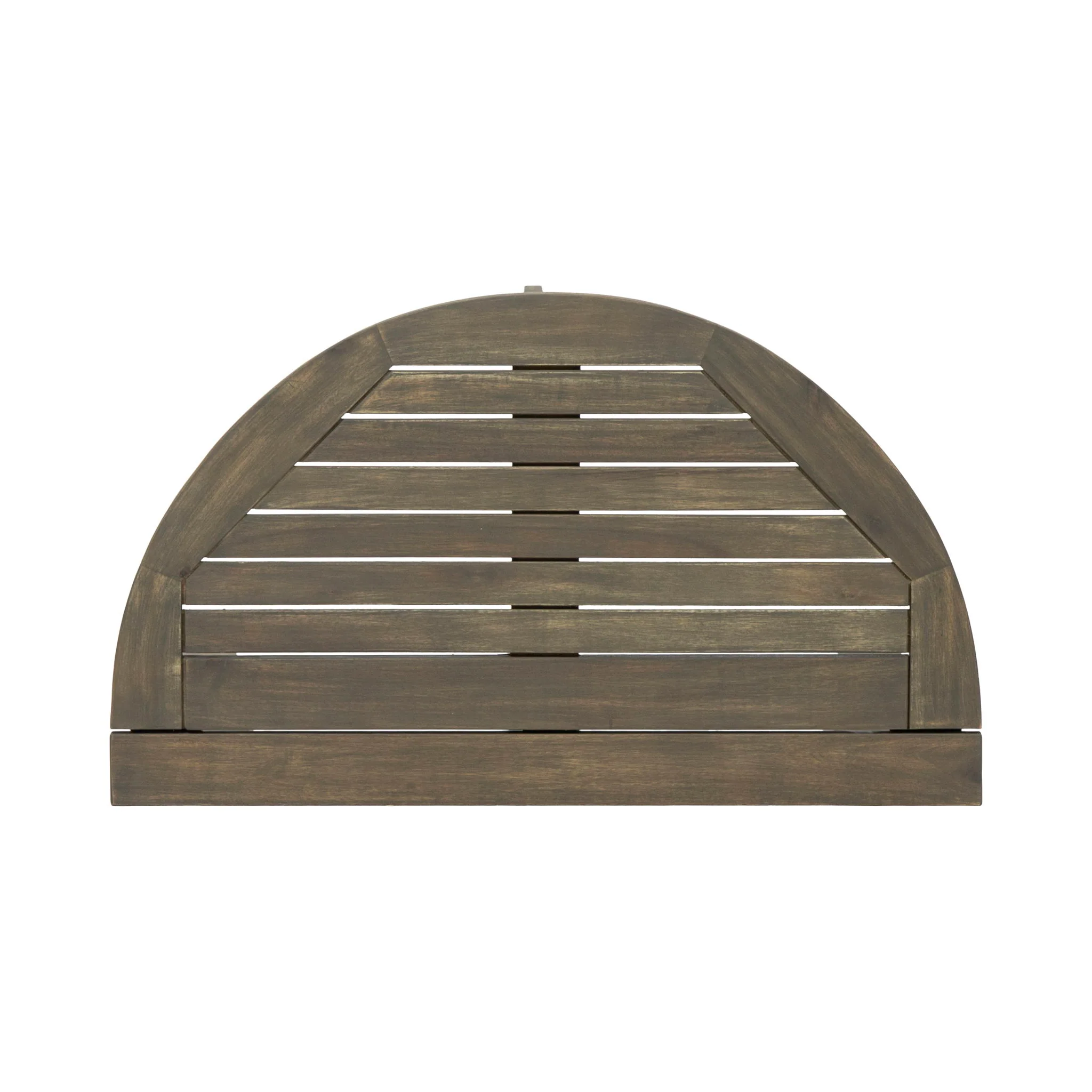Outdoor Half Round Folding Acacia Wood Bistro Table - Image 6