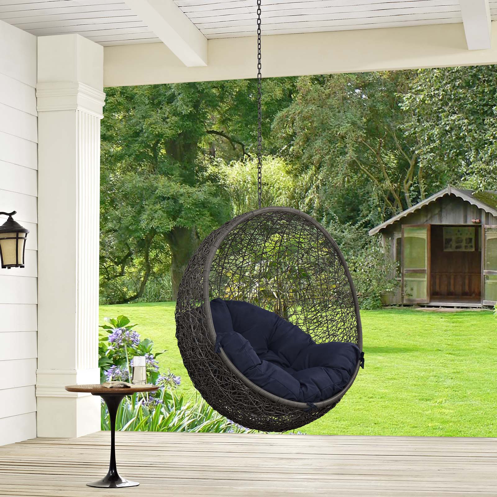 Outdoor Hanging Swing Chair - Comfortable Patio Porch Seat Hammock for Garden - Image 17