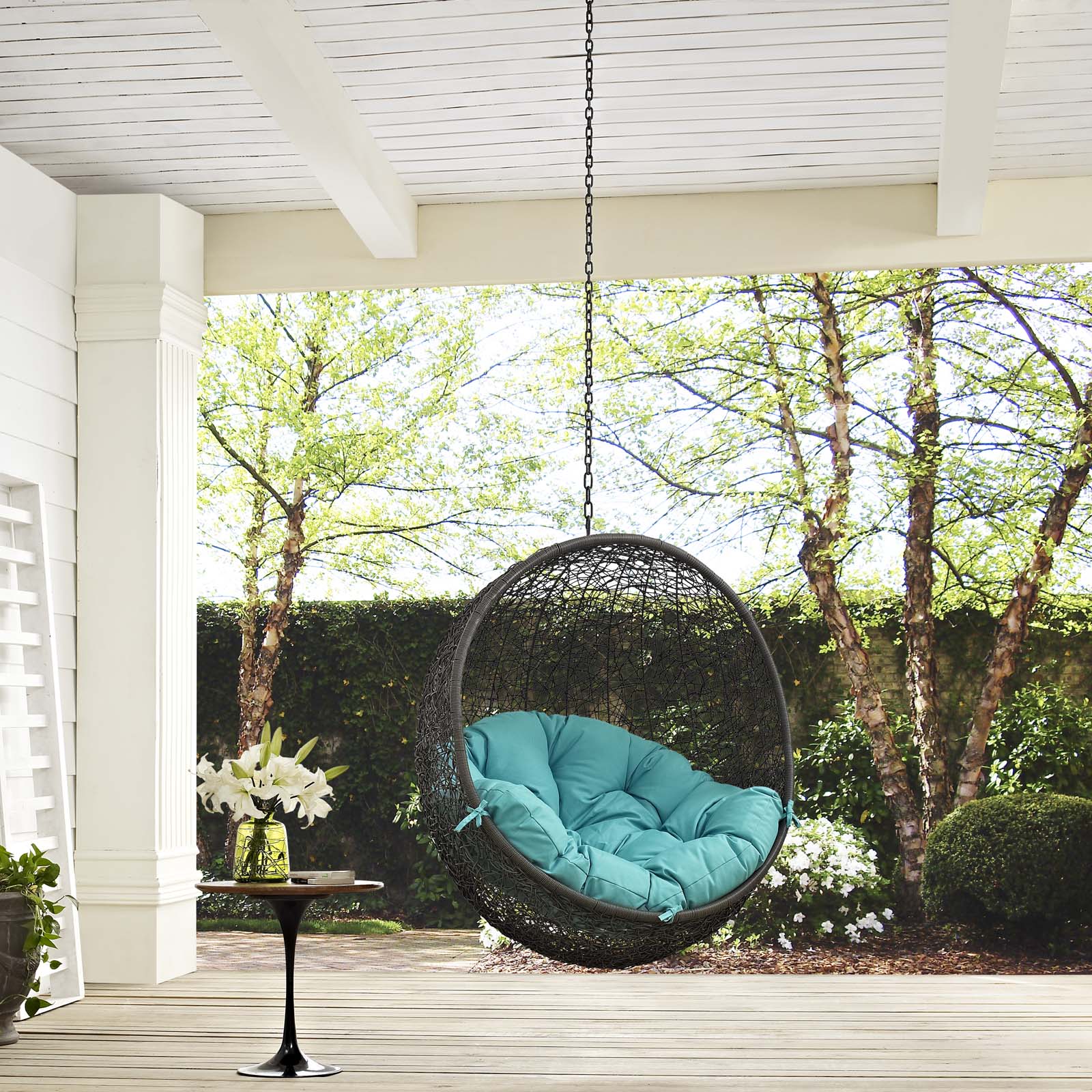 Outdoor Hanging Swing Chair - Comfortable Patio Porch Seat Hammock for Garden - Image 6